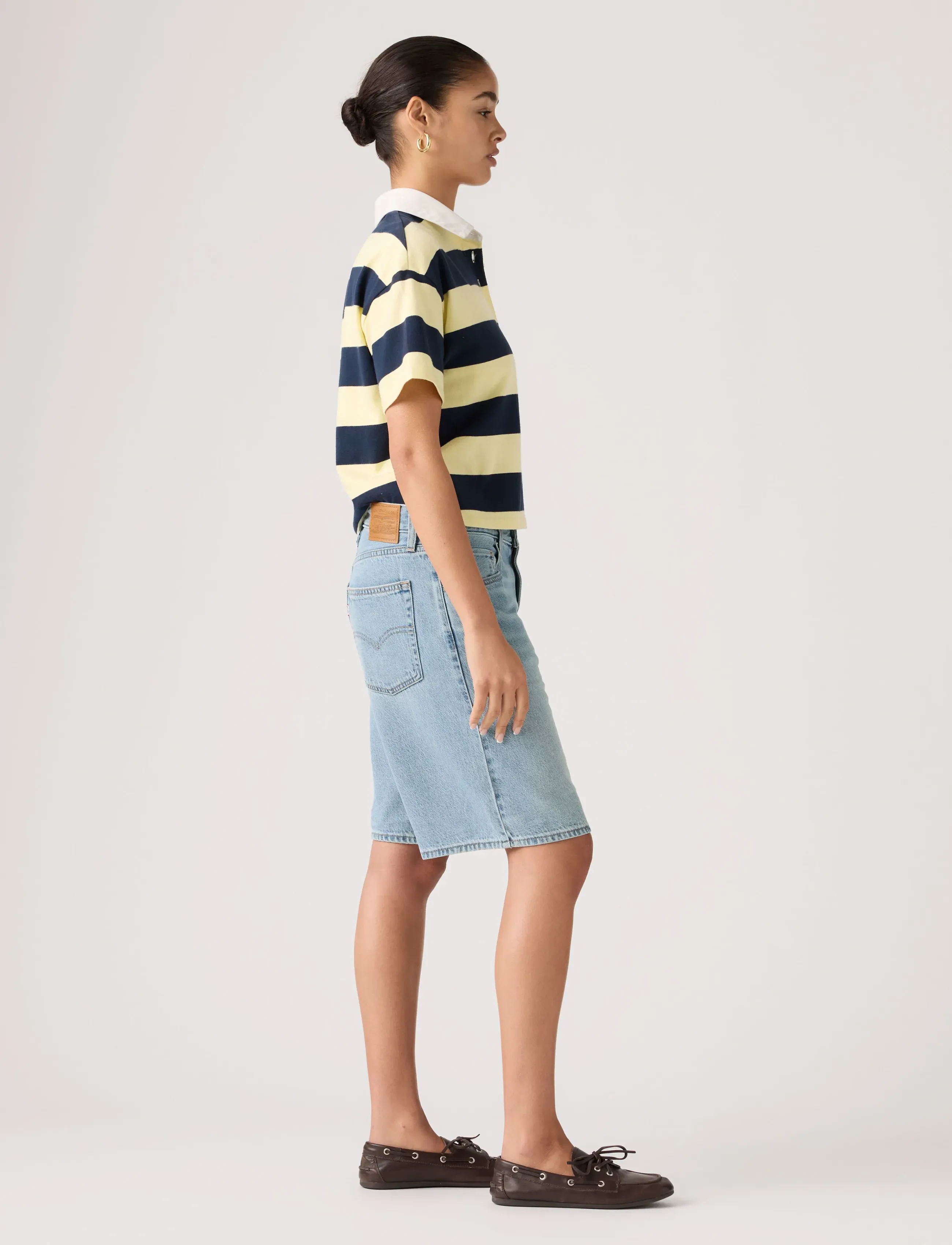 Levi's® - BAGGY DAD JORT WE DID IT SHORT - jorts - med indigo - worn in - 3