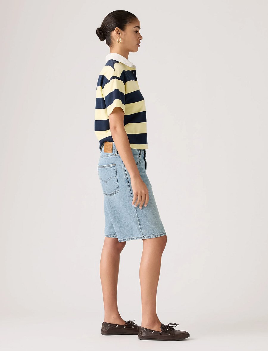 Levi's® - BAGGY DAD JORT WE DID IT SHORT - jorts - med indigo - worn in - 3