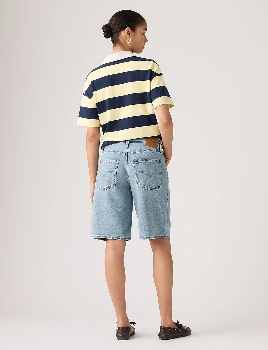 Levi's® - BAGGY DAD JORT WE DID IT SHORT - jorts - med indigo - worn in - 4