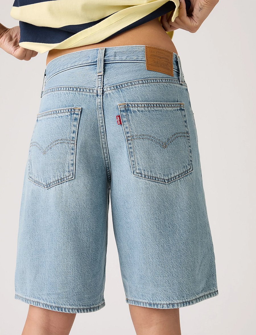Levi's® - BAGGY DAD JORT WE DID IT SHORT - jorts - med indigo - worn in - 5
