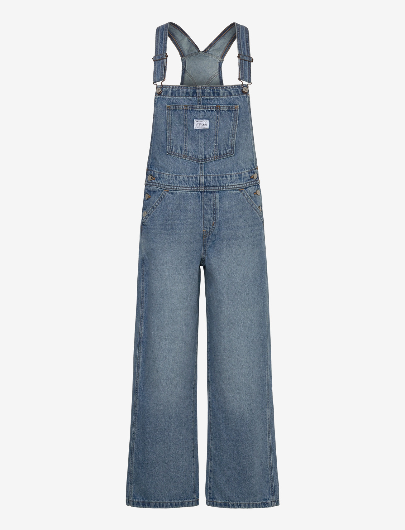 Levi's® - FL BAGGY OVERALL NOT THE SAME - jumpsuits - med indigo - worn in - 1