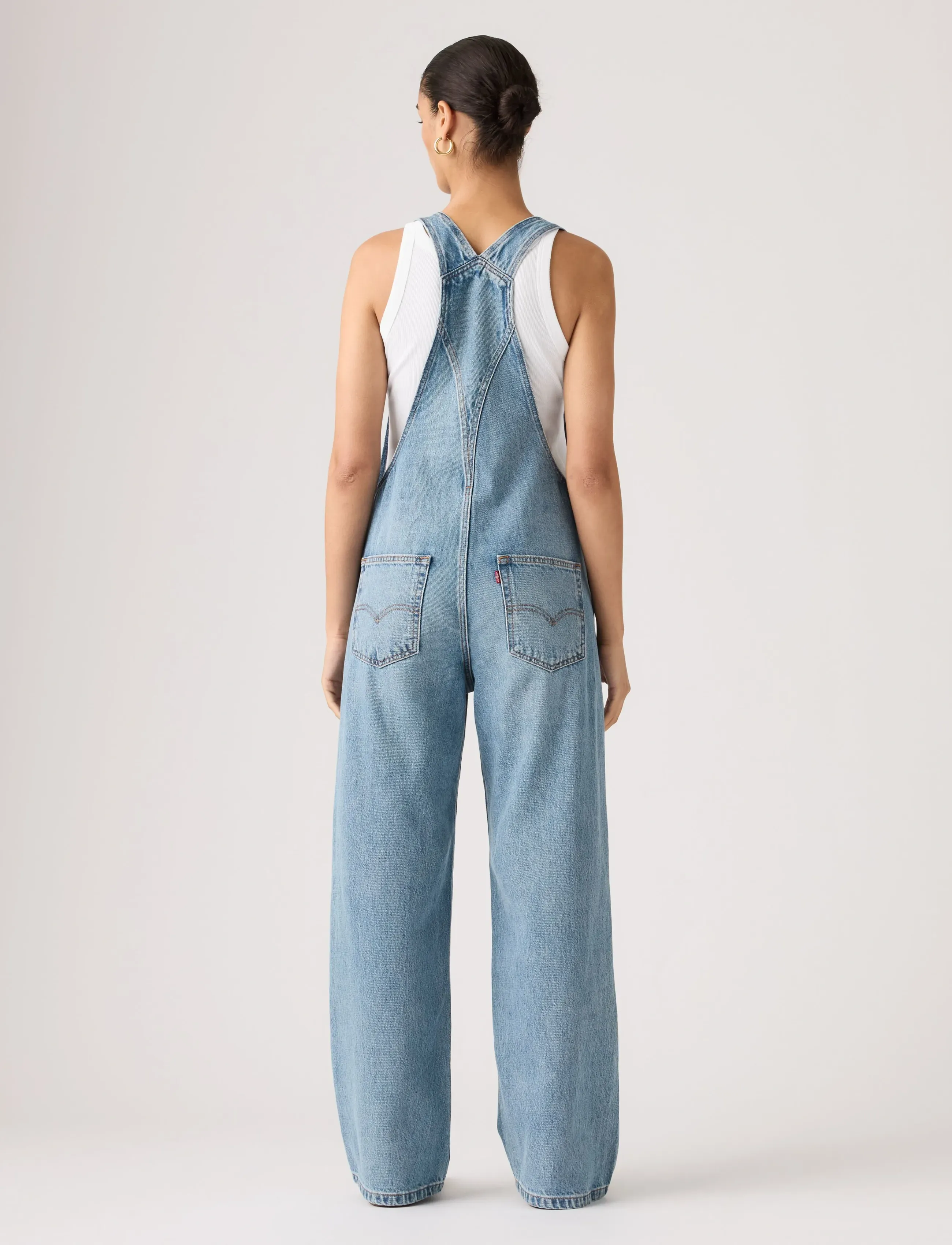 Levi's® - FL BAGGY OVERALL NOT THE SAME - jumpsuits - med indigo - worn in - 4