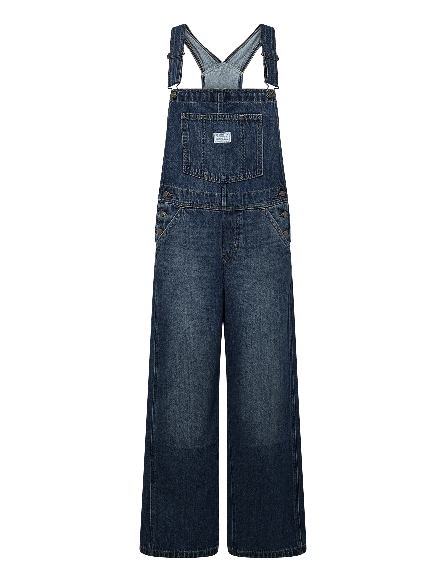 Levi's® - FL BAGGY OVERALL GO UPSTAIRS - jumpsuits - dark indigo - worn in - 0