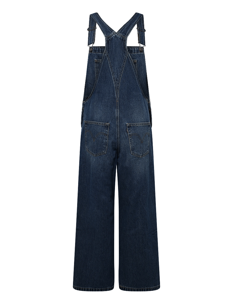 Levi's® - FL BAGGY OVERALL GO UPSTAIRS - jumpsuits - dark indigo - worn in - 1