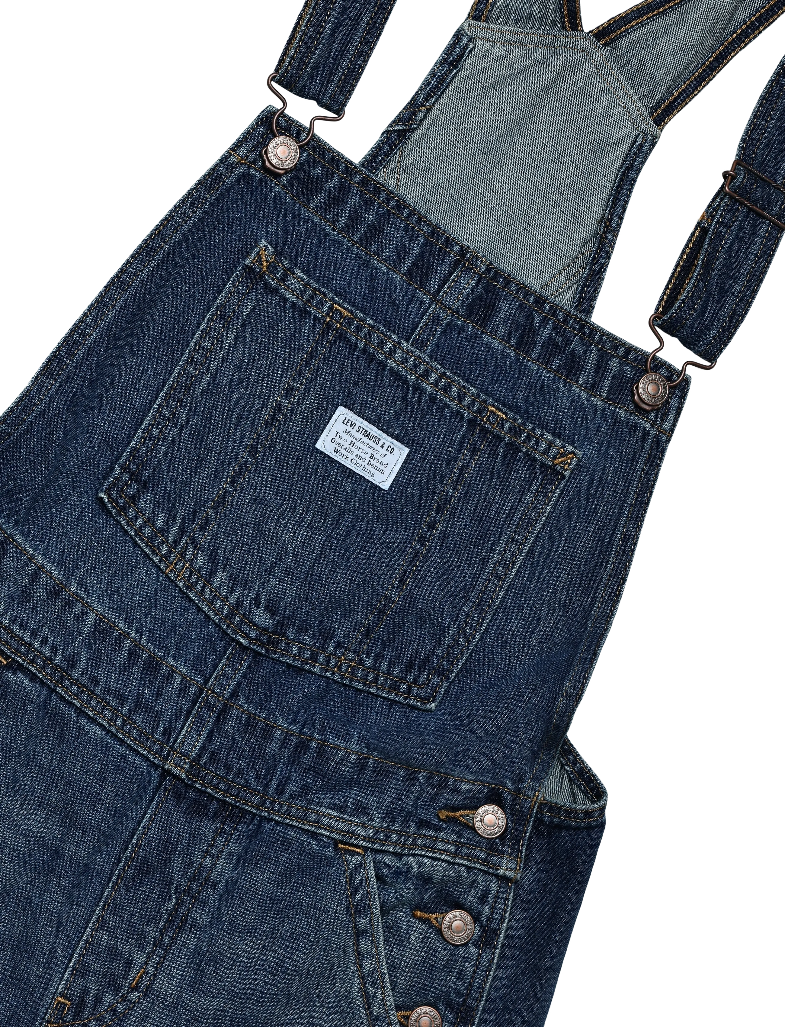 Levi's® - FL BAGGY OVERALL GO UPSTAIRS - dark indigo - worn in - 2