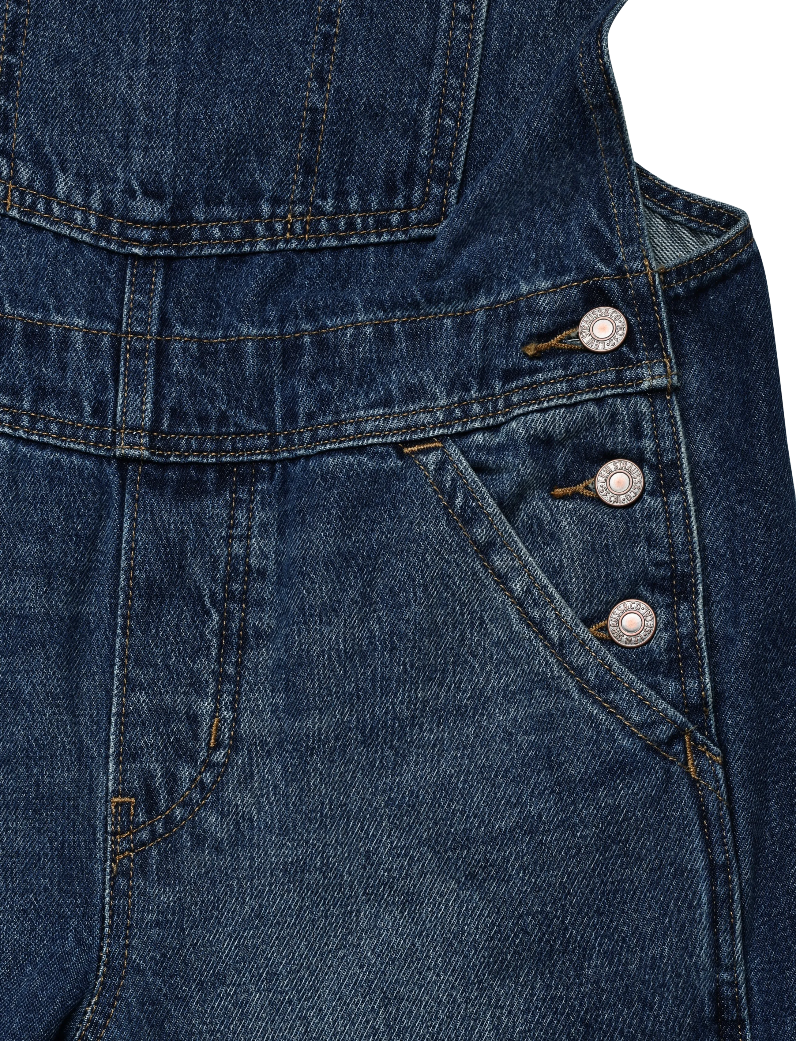 Levi's® - FL BAGGY OVERALL GO UPSTAIRS - dark indigo - worn in - 3