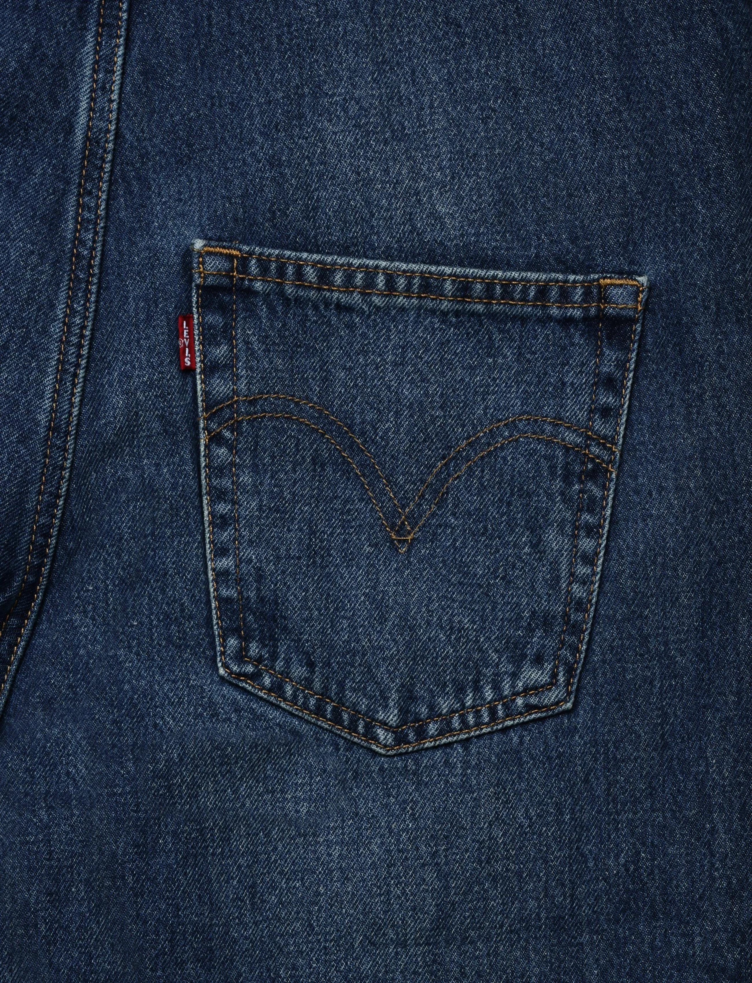 Levi's® - FL BAGGY OVERALL GO UPSTAIRS - dark indigo - worn in - 4