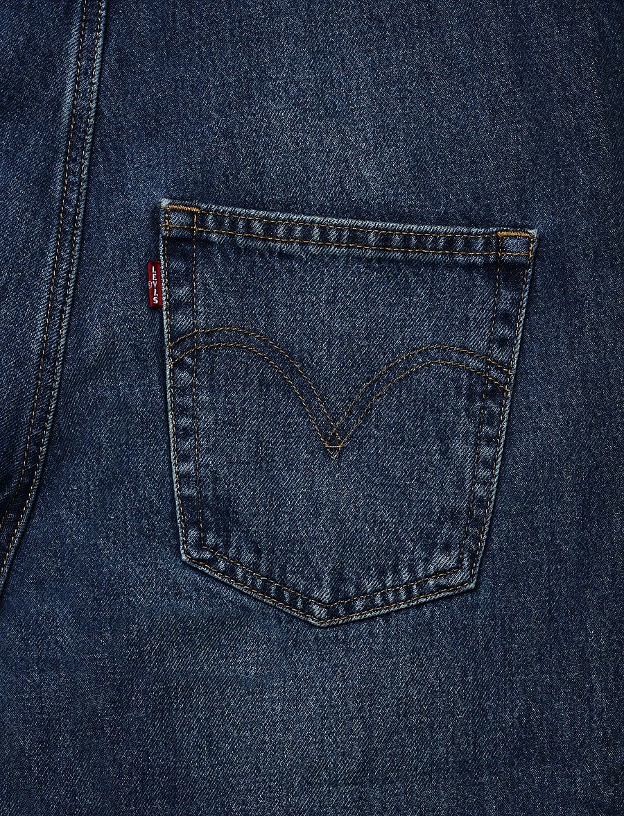 Levi's® - FL BAGGY OVERALL GO UPSTAIRS - jumpsuits - dark indigo - worn in - 4
