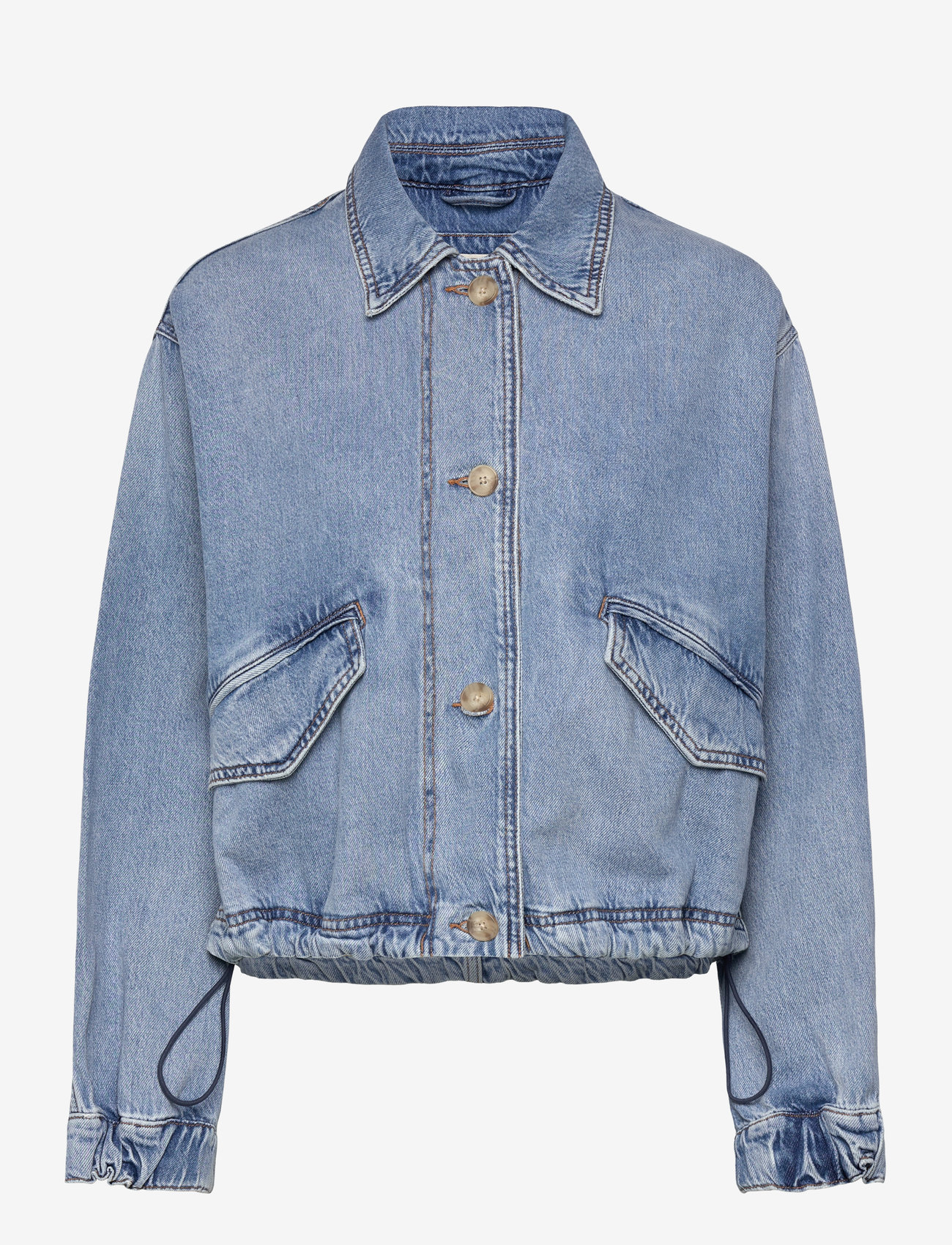 Levi's® - JANIS UTILITY JACKET GOOD COUN - light indigo - worn in - 1