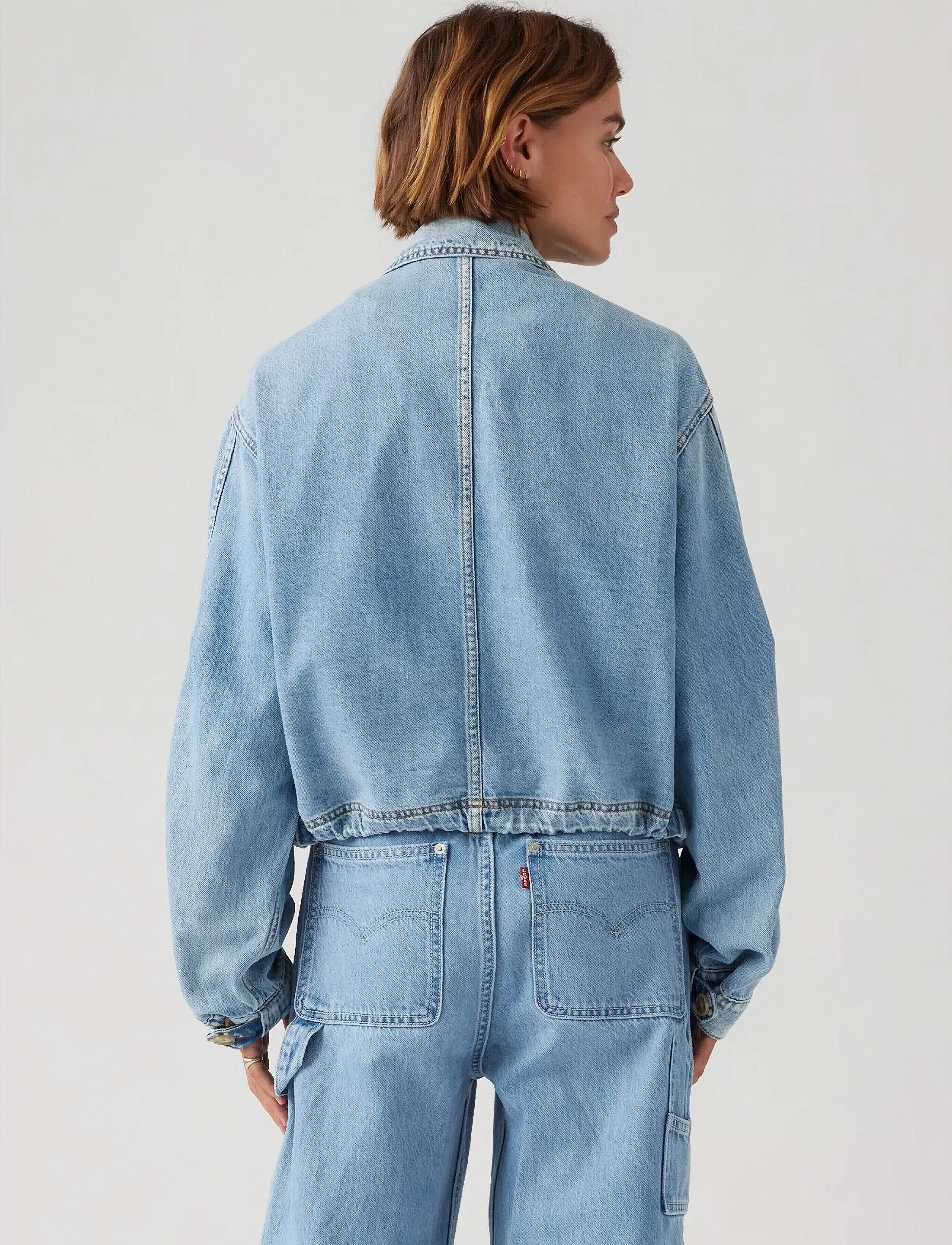 Levi's® - JANIS UTILITY JACKET GOOD COUN - light indigo - worn in - 3