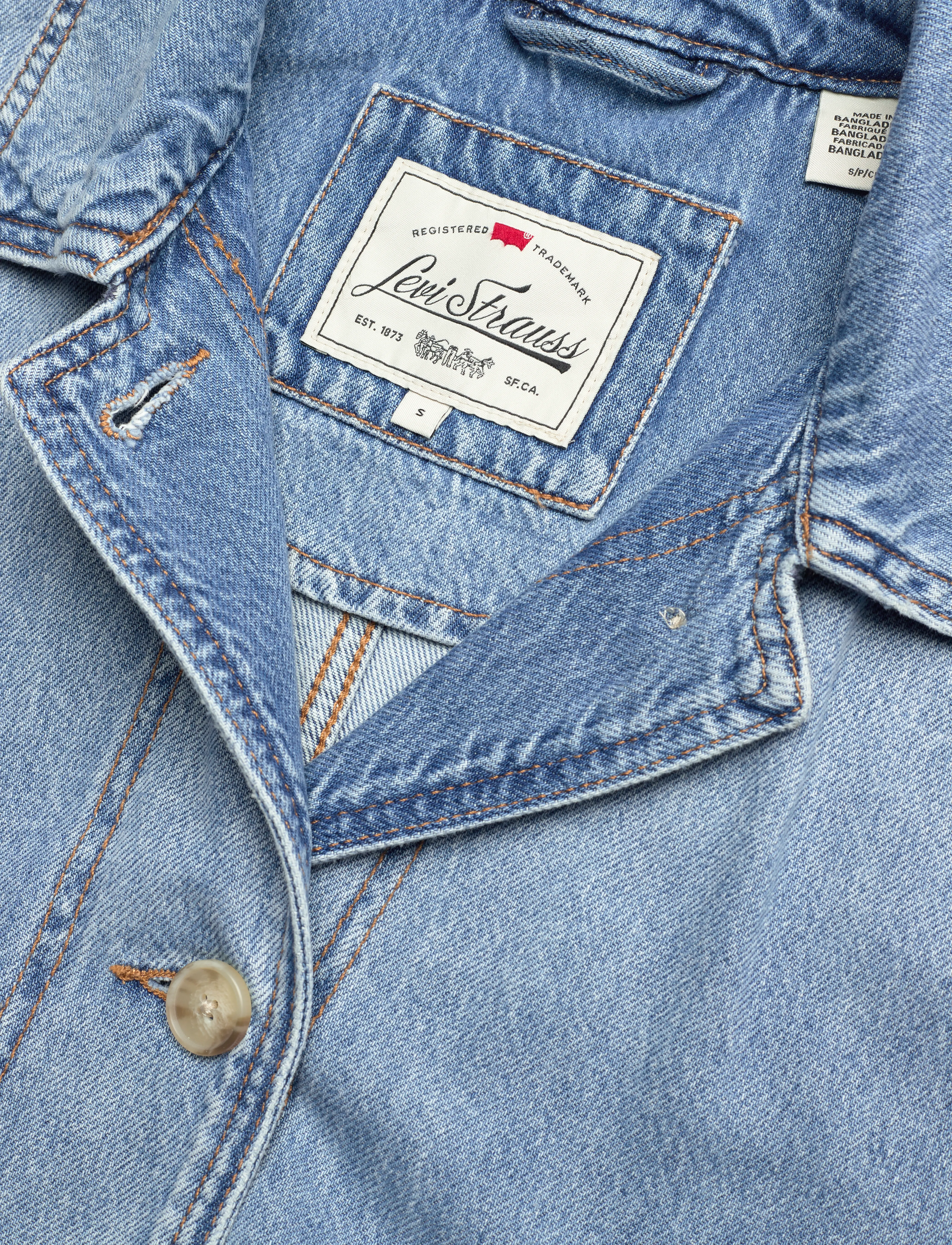 Levi's® - JANIS UTILITY JACKET GOOD COUN - light indigo - worn in - 4