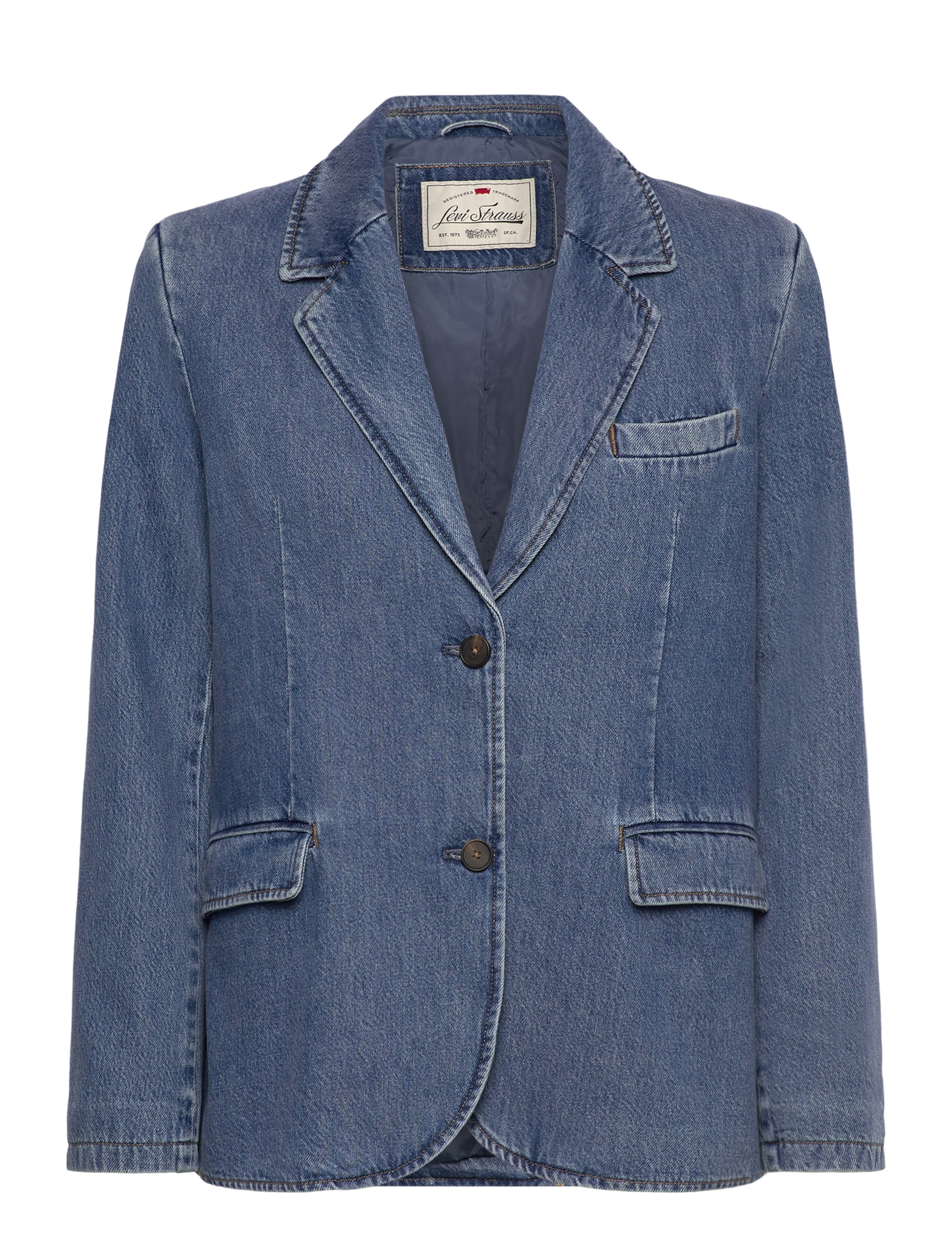 Levi's® - STELLA RELAXED BLAZER FOOLISH - med indigo - flat finish - 1