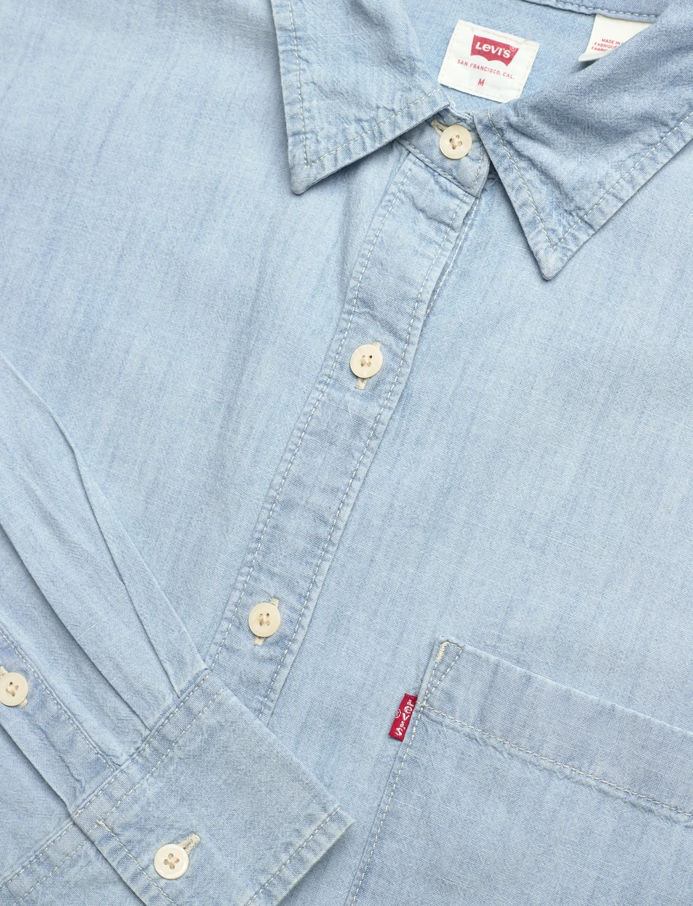 Levi's® - HARLIE BOYFRIEND SHIRT WHERE I - light indigo - worn in - 2