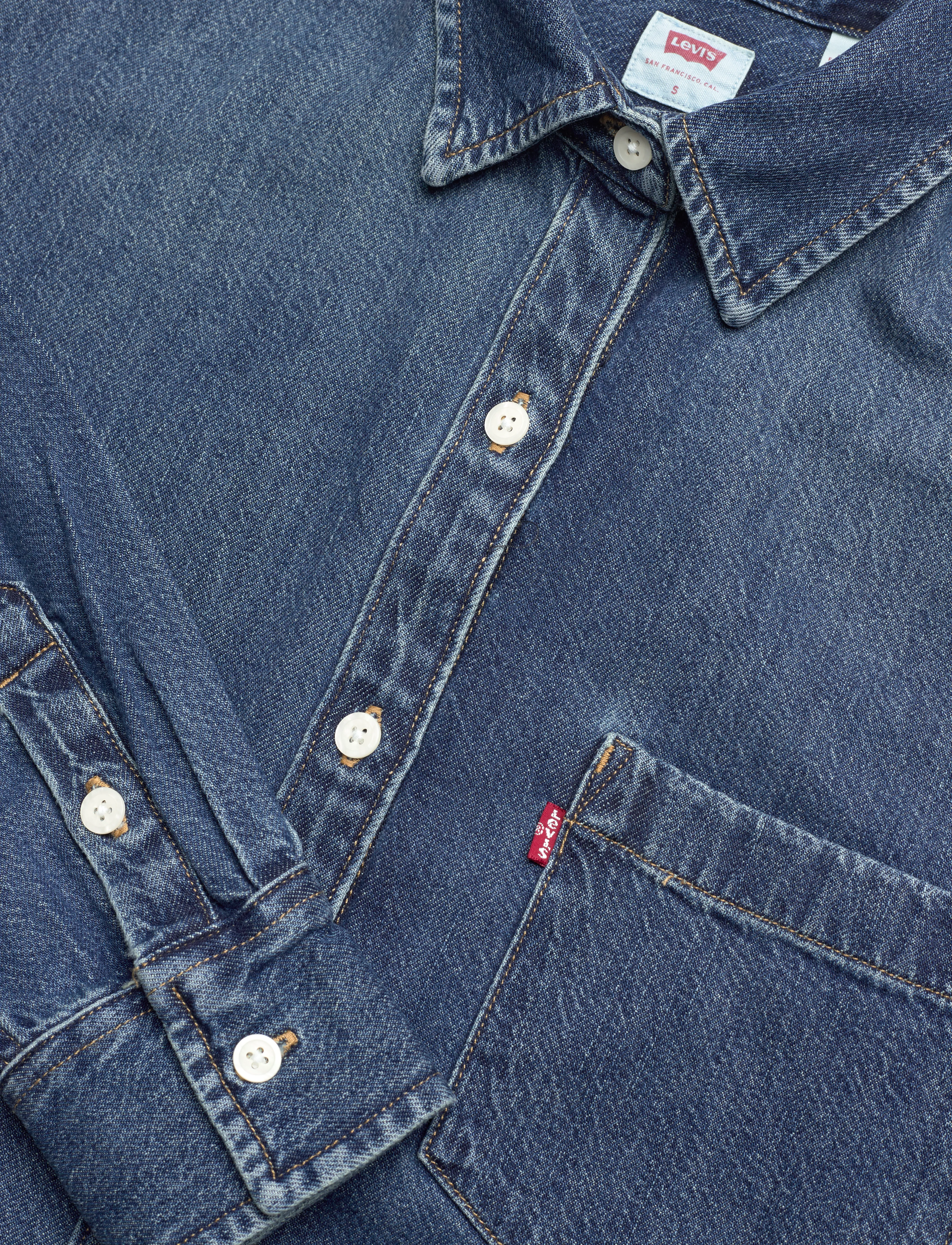 Levi's® - HARLIE BOYFRIEND SHIRT PLAY AR - med indigo - flat finish - 2
