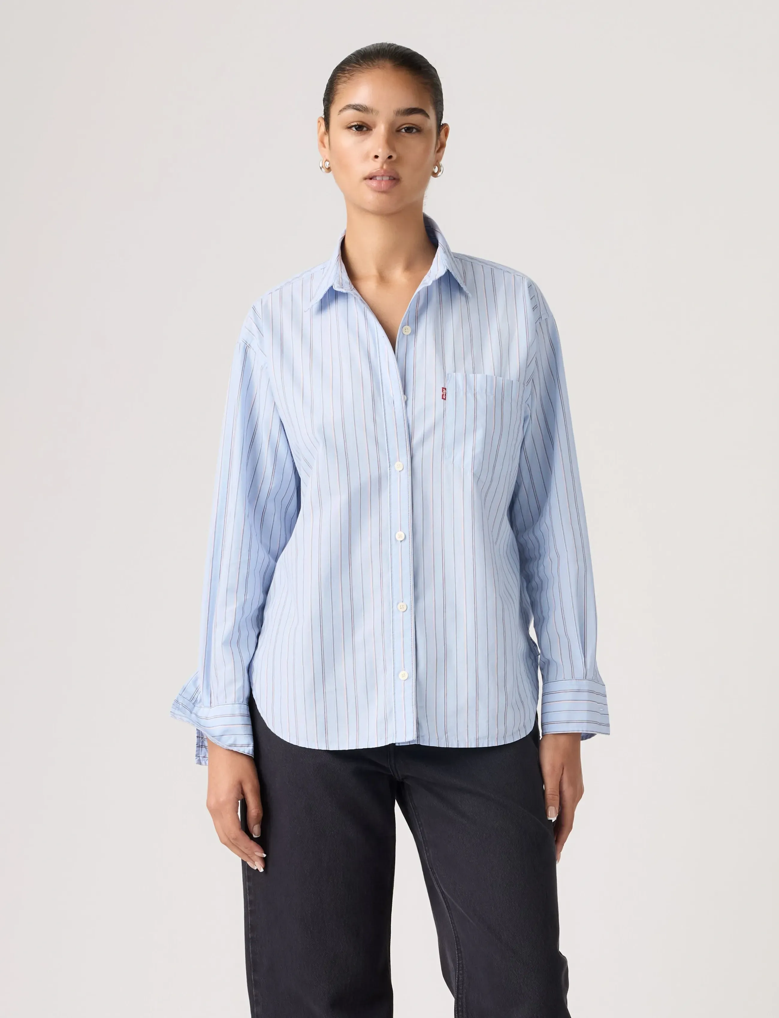 Levi's® HARLIE BOYFRIEND SHIRT AMARI S - Shirts - BLUES / blue