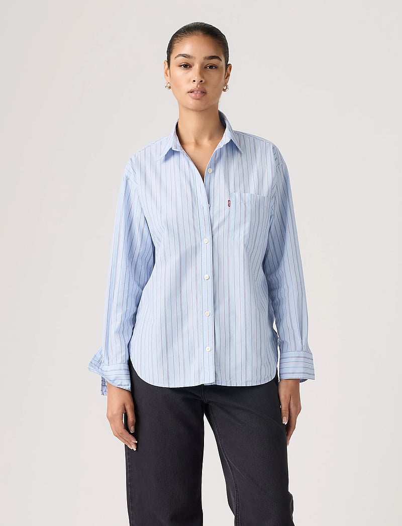 Levi's® - HARLIE BOYFRIEND SHIRT AMARI S - pikkade varrukatega särgid - blues - 0