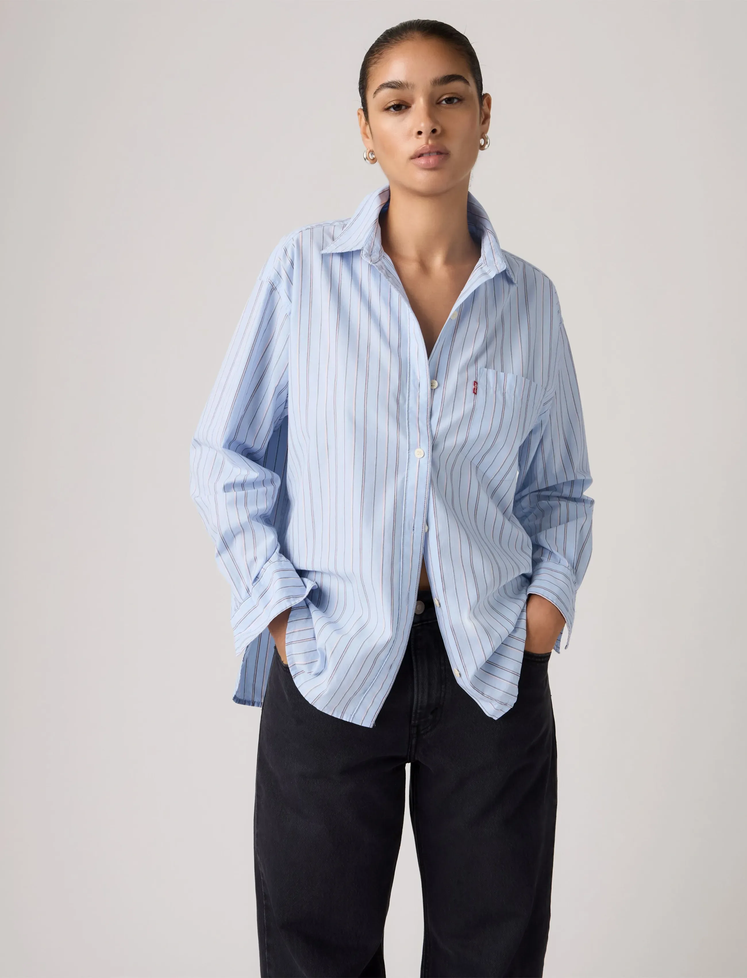 Levi's® - HARLIE BOYFRIEND SHIRT AMARI S - chemises à manches longues - blues - 5