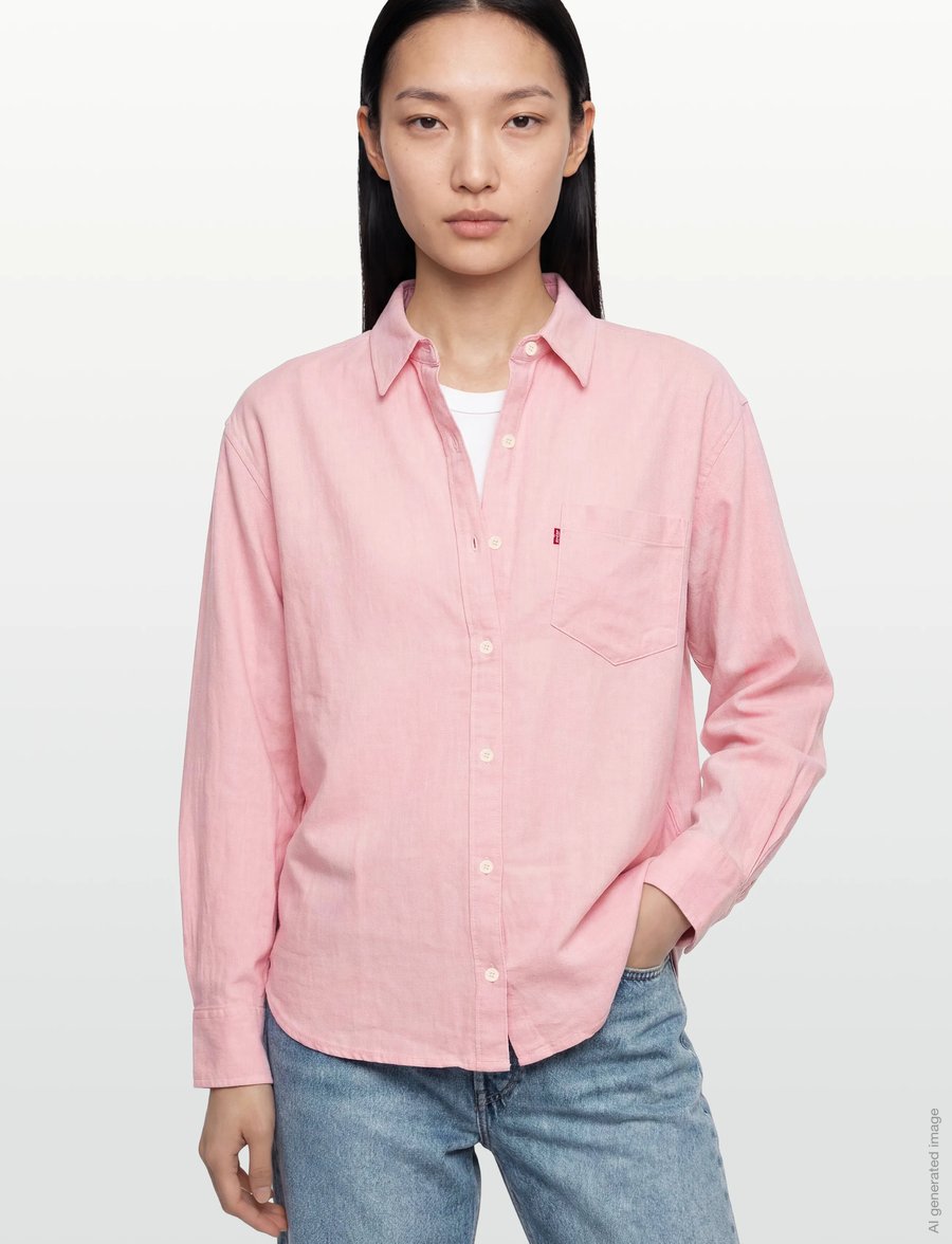 Levi's® - HARLIE BOYFRIEND SHIRT CORAL B - leinenhemden - pinks - 3