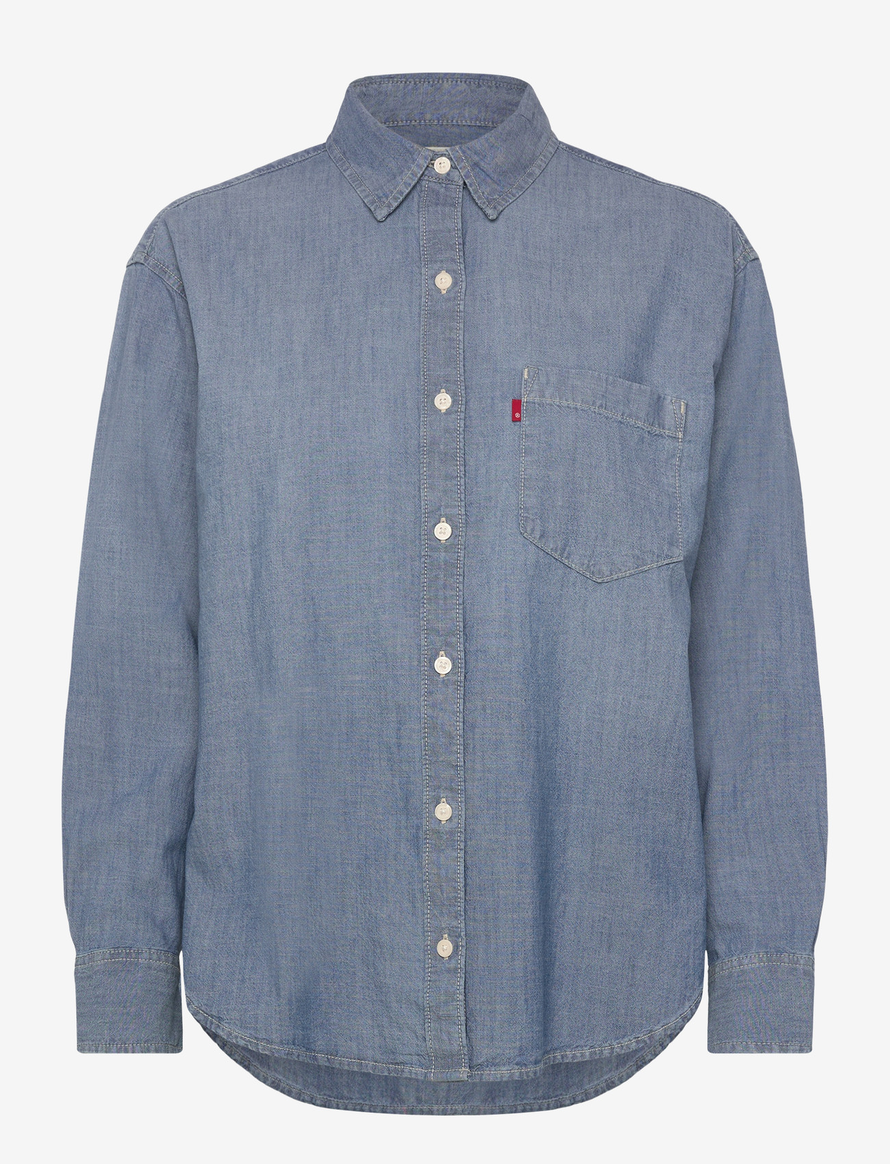 Levi's® - HARLIE BOYFRIEND SHIRT GOOD DA - teksasärgid - med indigo - worn in - 1