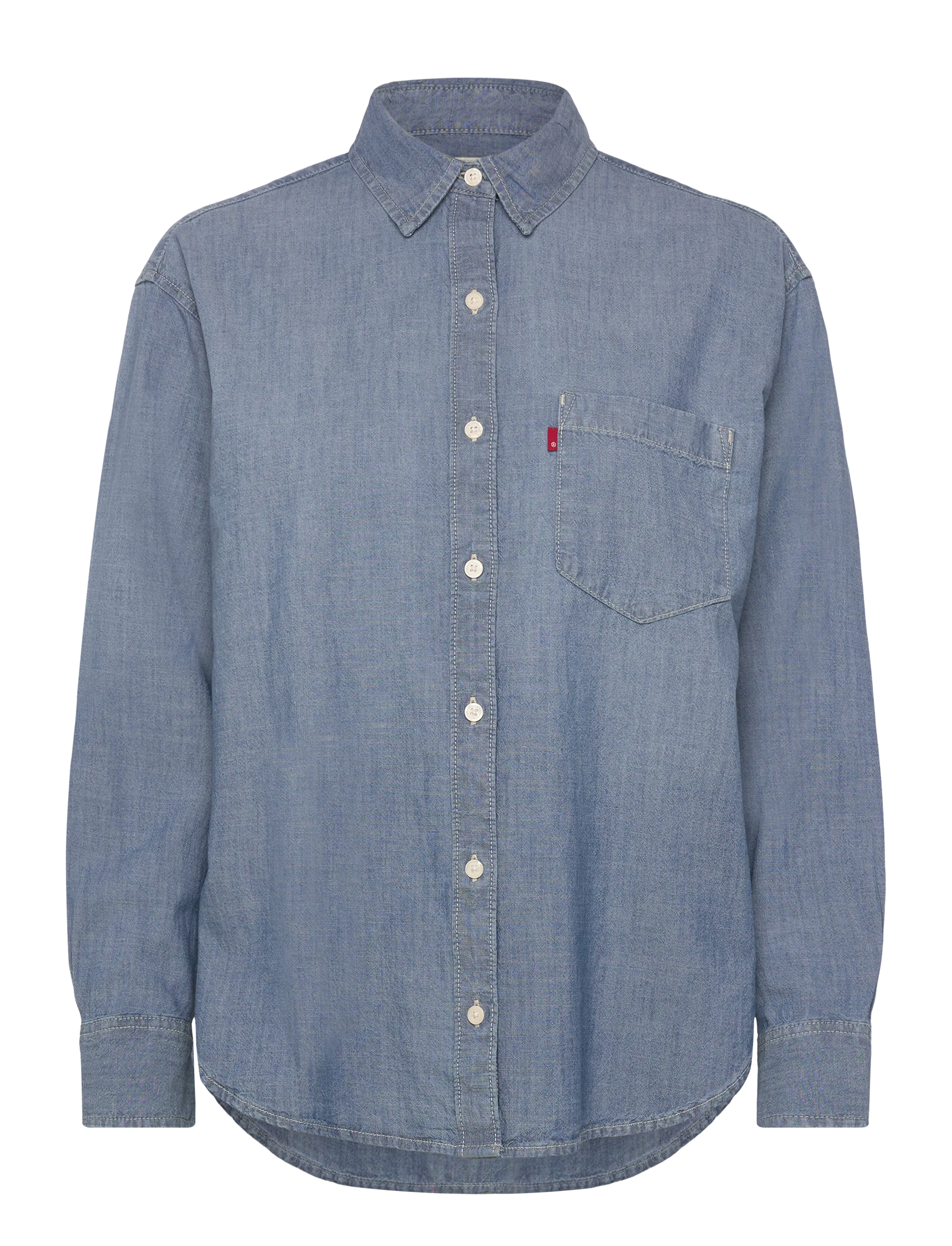 Levi's® HARLIE BOYFRIEND SHIRT GOOD DA - Denimtøj - MED INDIGO - WORN IN / blue