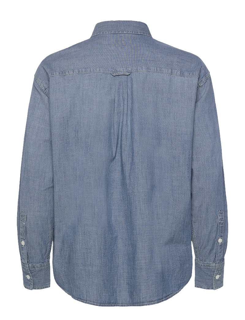 Levi's® - HARLIE BOYFRIEND SHIRT GOOD DA - teksasärgid - med indigo - worn in - 2