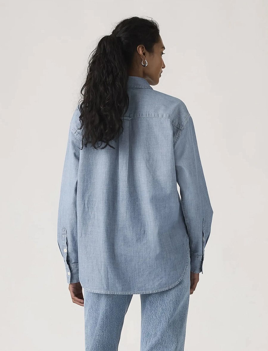 Levi's® - HARLIE BOYFRIEND SHIRT GOOD DA - chemises en jeans - med indigo - worn in - 5