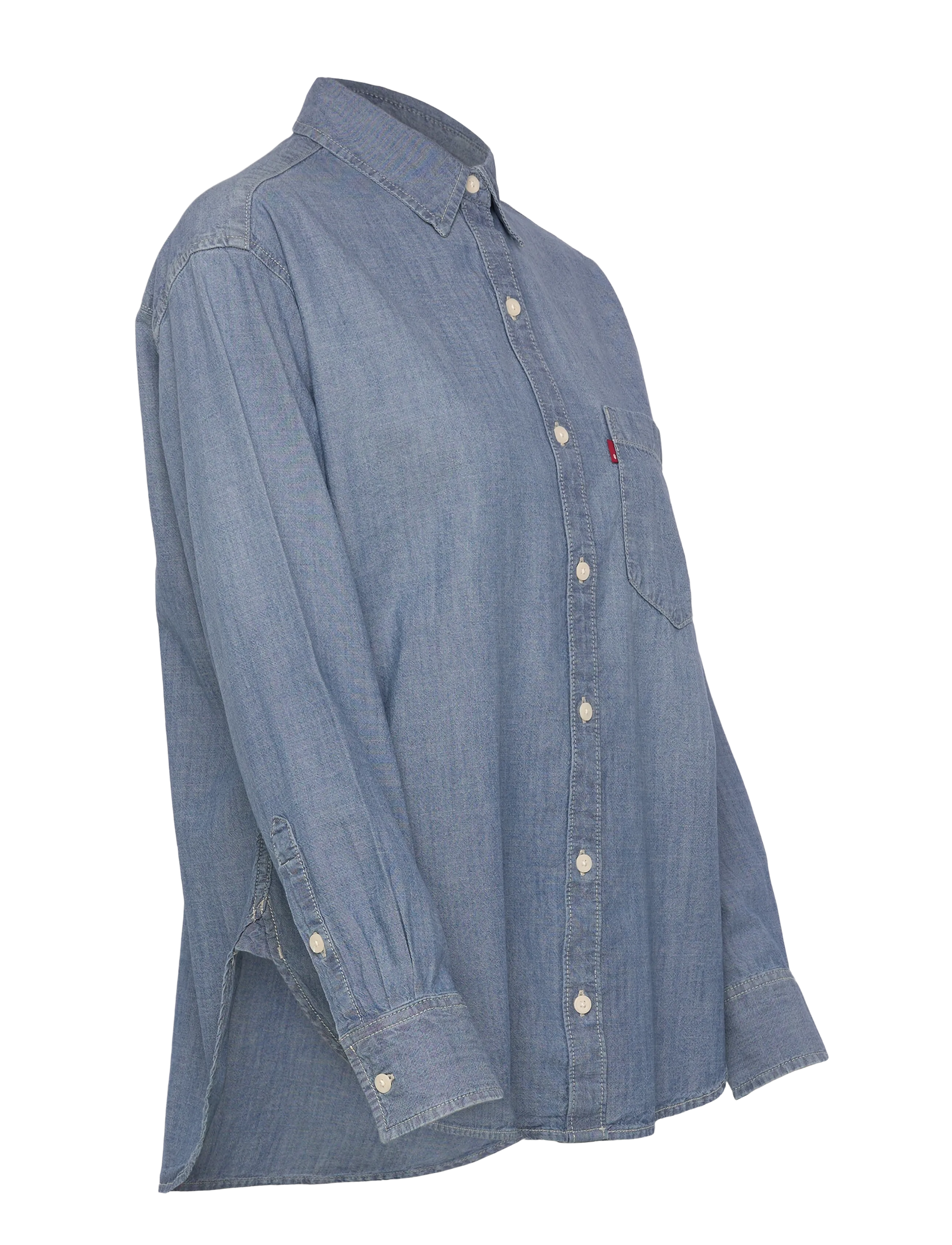 Levi's® - HARLIE BOYFRIEND SHIRT GOOD DA - chemises en jeans - med indigo - worn in - 4