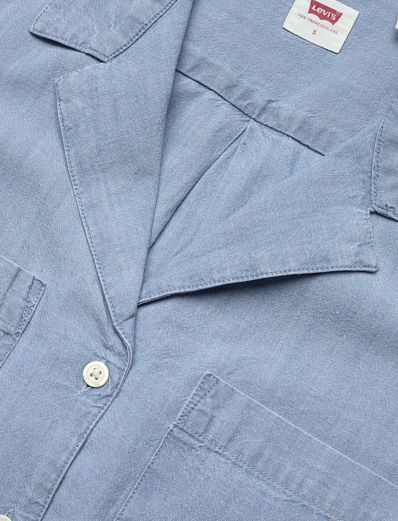 Levi's® - SONNY CAMP SHIRT MED INDIGO - FLAT FINISH - lühikeste varrukatega särgid - med indigo - flat finish - 4