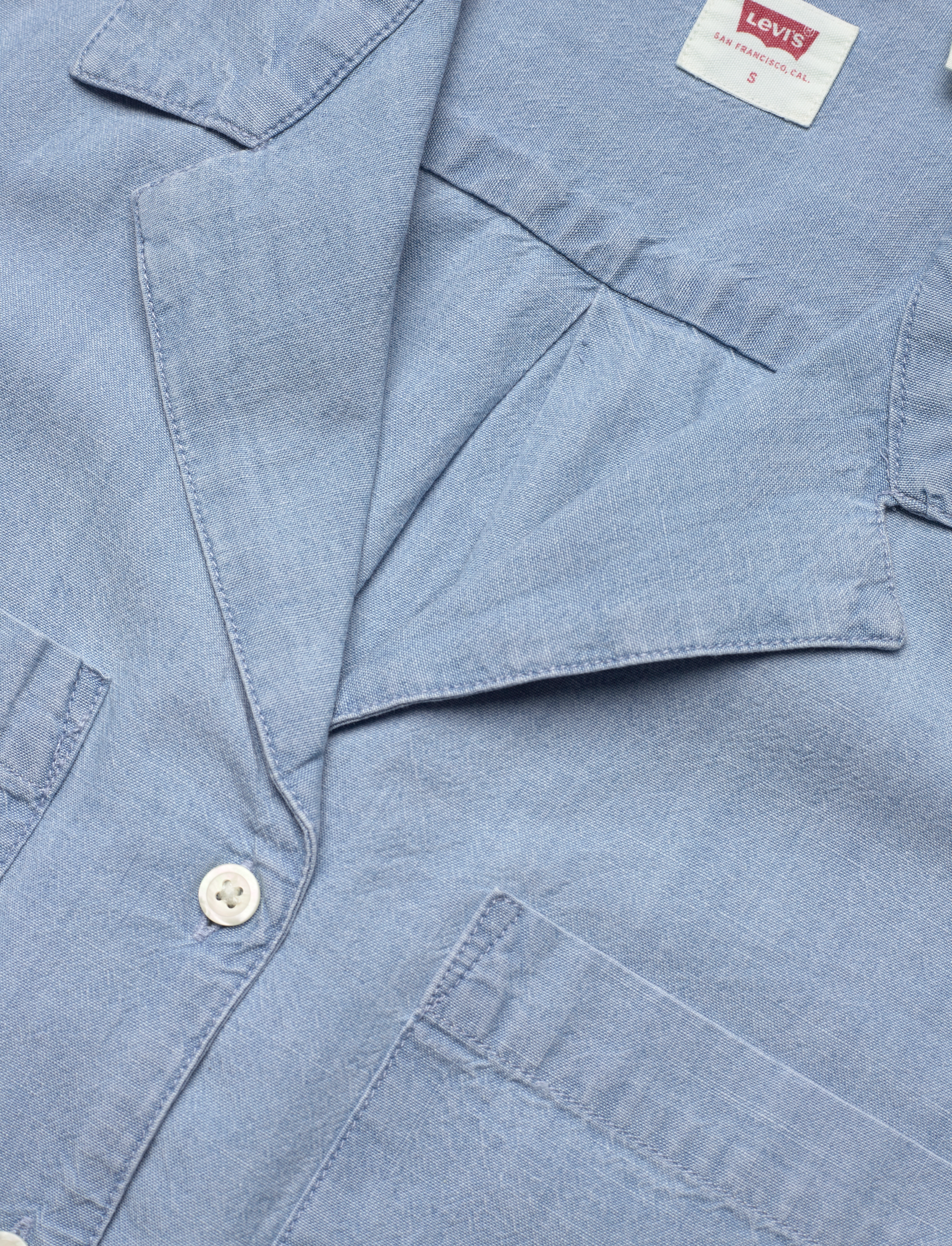 Levi's® - SONNY CAMP SHIRT MED INDIGO - FLAT FINISH - med indigo - flat finish - 4