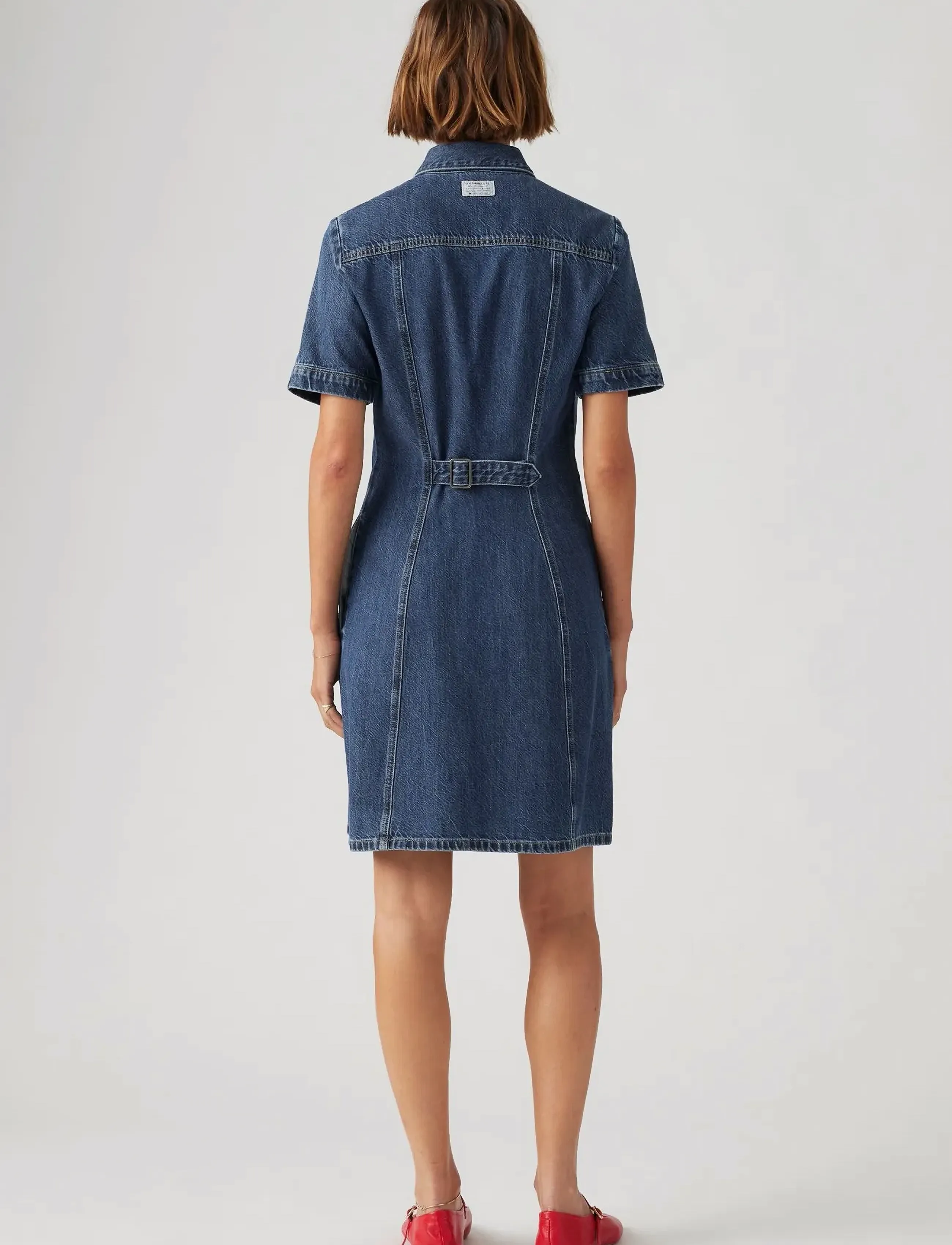 Levi's® - RINOA DENIM SS DRESS SLEDGE SI - med indigo - flat finish - 3