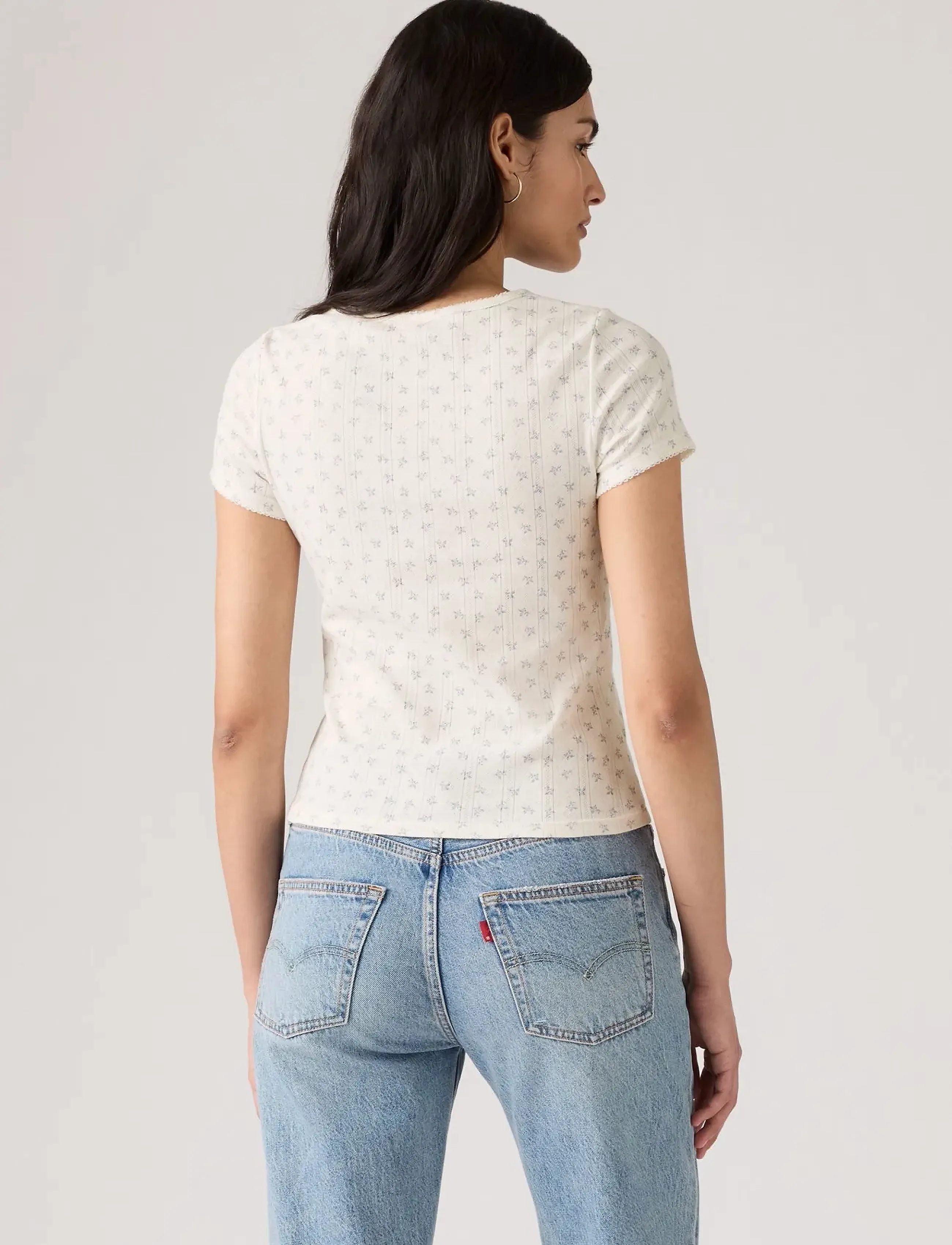 Levi's® - DRY GOODS POINTELLE TEE ARLO F - blues - 3