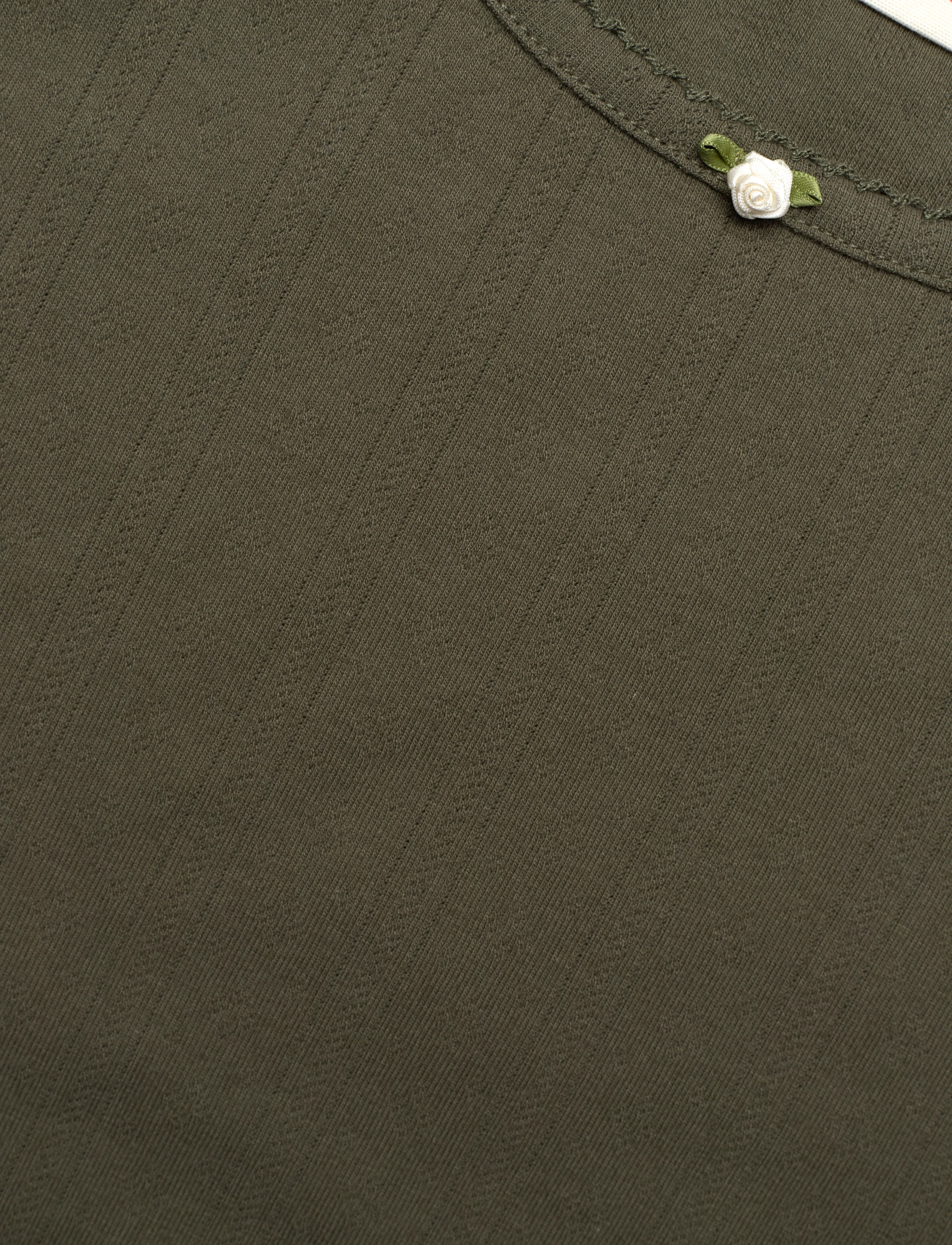 Levi's® - DRY GOODS POINTELLE TEE OLIVE - greens - 4
