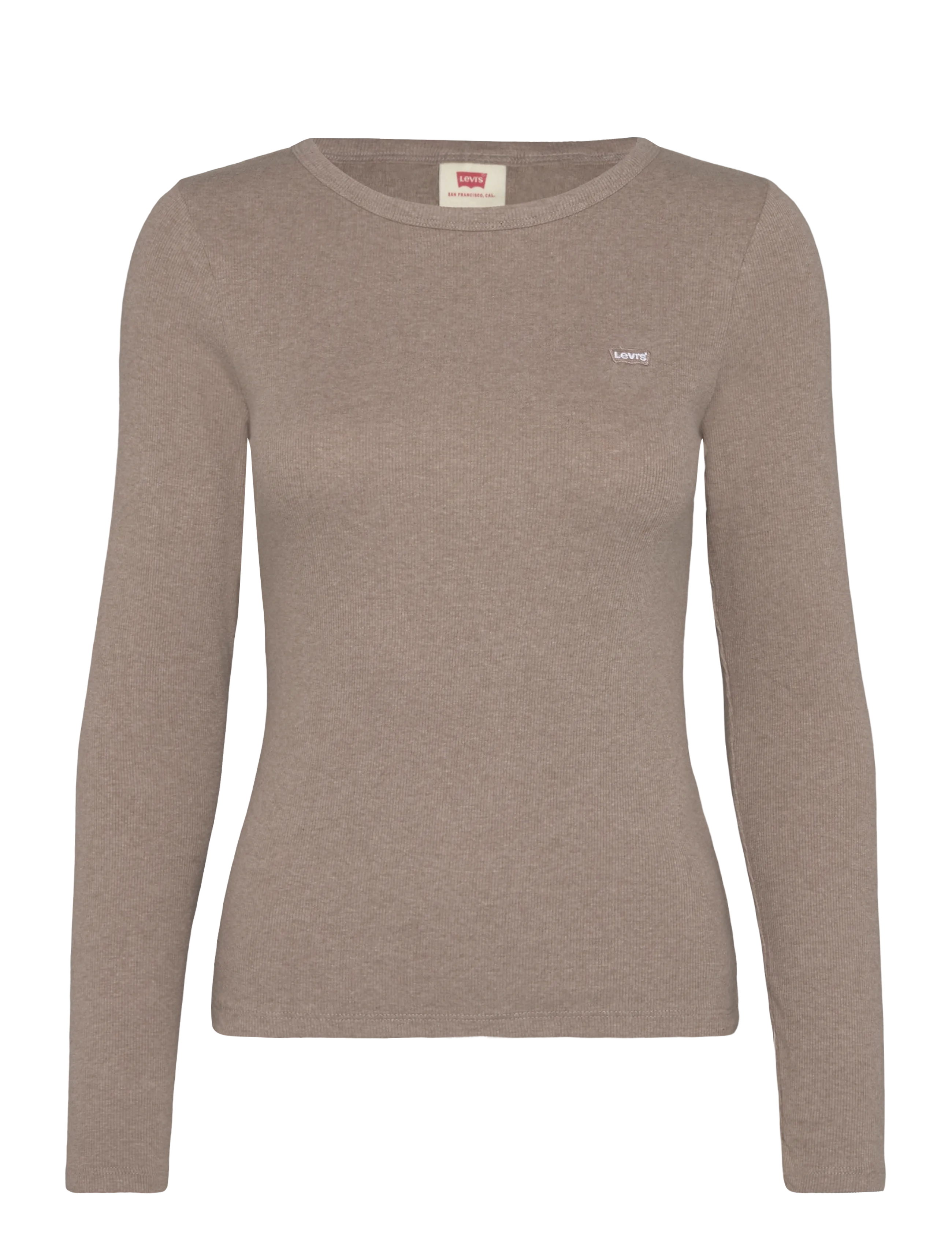 Levi's® - HAYES LS TEE TAUPE GRAY HEATHE - browns - 1