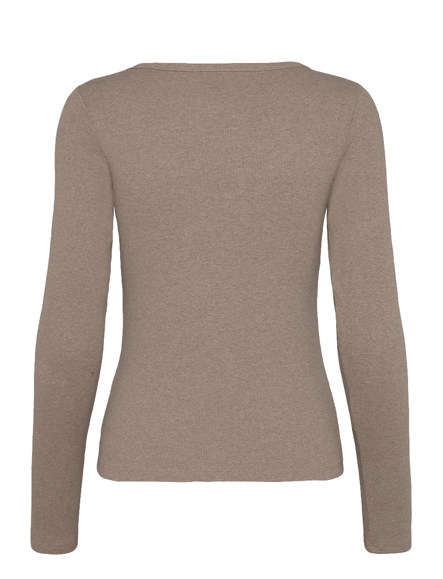 Levi's® - HAYES LS TEE TAUPE GRAY HEATHE - kampsunid - browns - 2