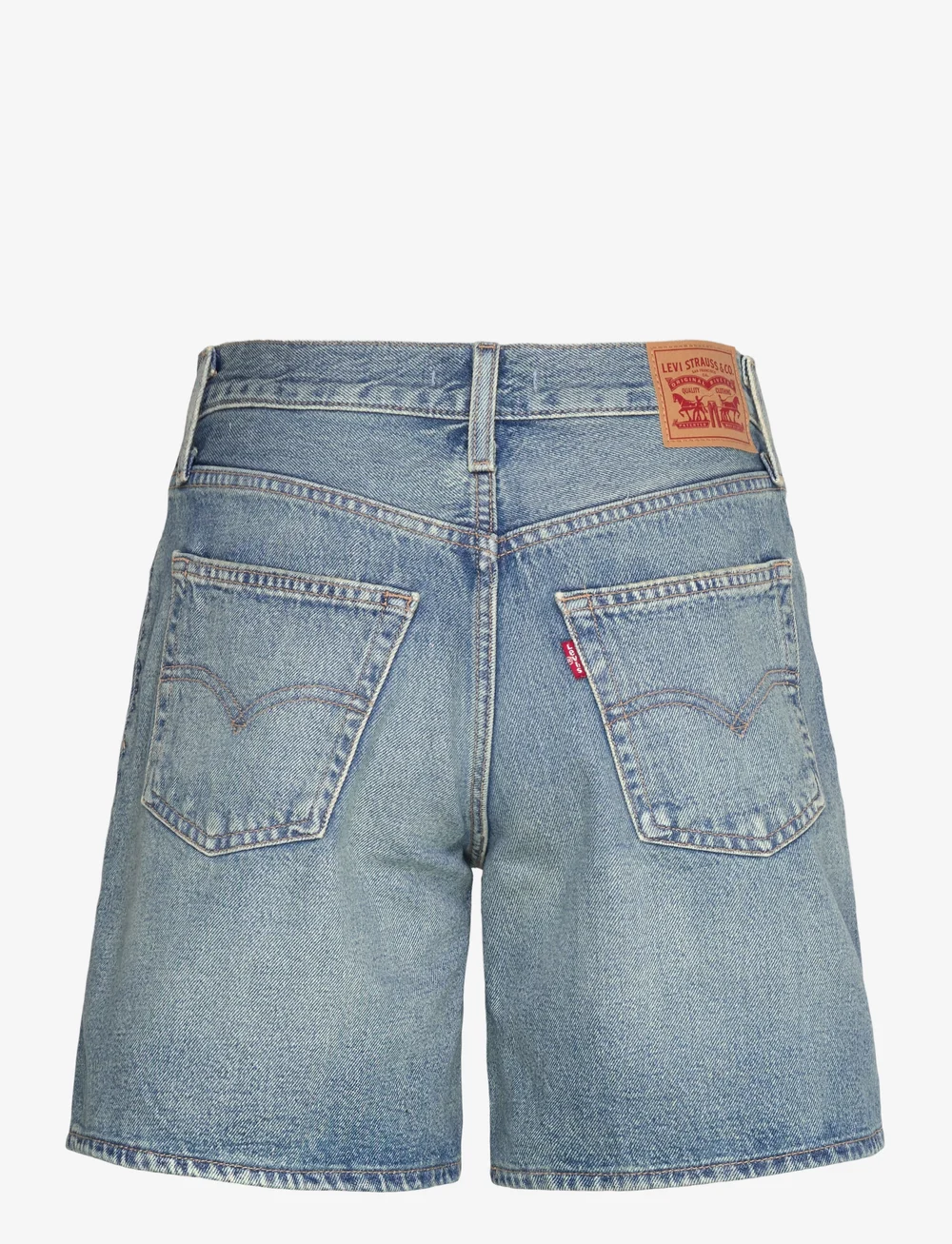Levi's® - 94 BAGGY SHORT ROLL IT UP CLEA - lühikesed teksapüksid - light indigo - worn in - 1