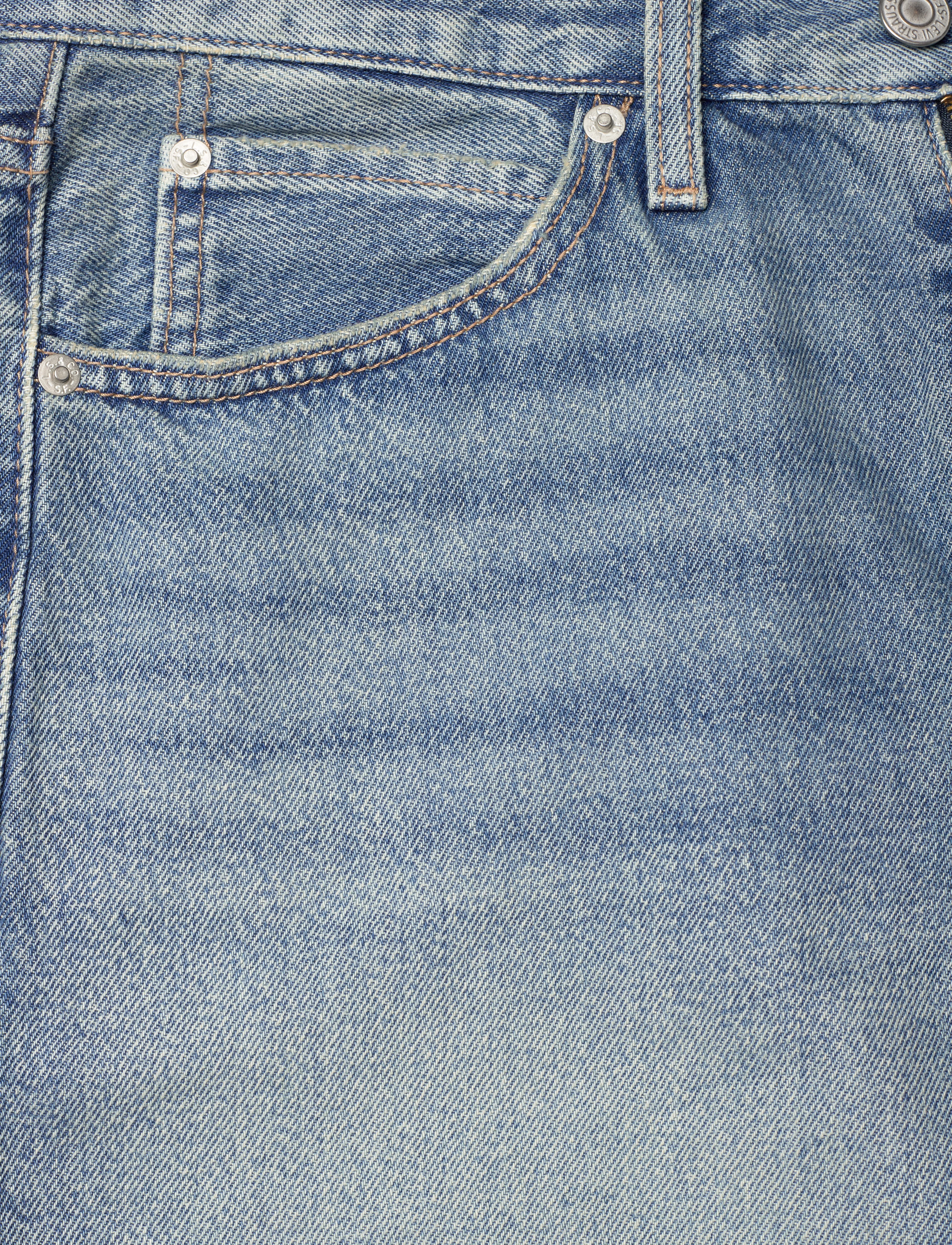 Levi's® - 94 BAGGY SHORT ROLL IT UP CLEA - light indigo - worn in - 4