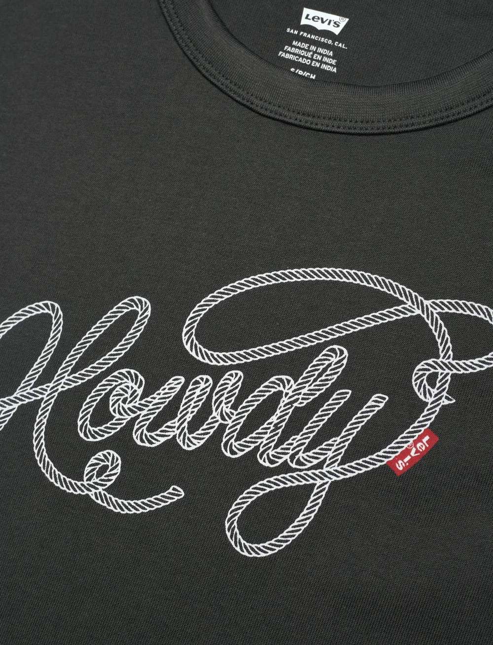 Levi's® - GR TABOR TEE HOWDY SCRIPT PIRA - t-shirts - blacks - 5