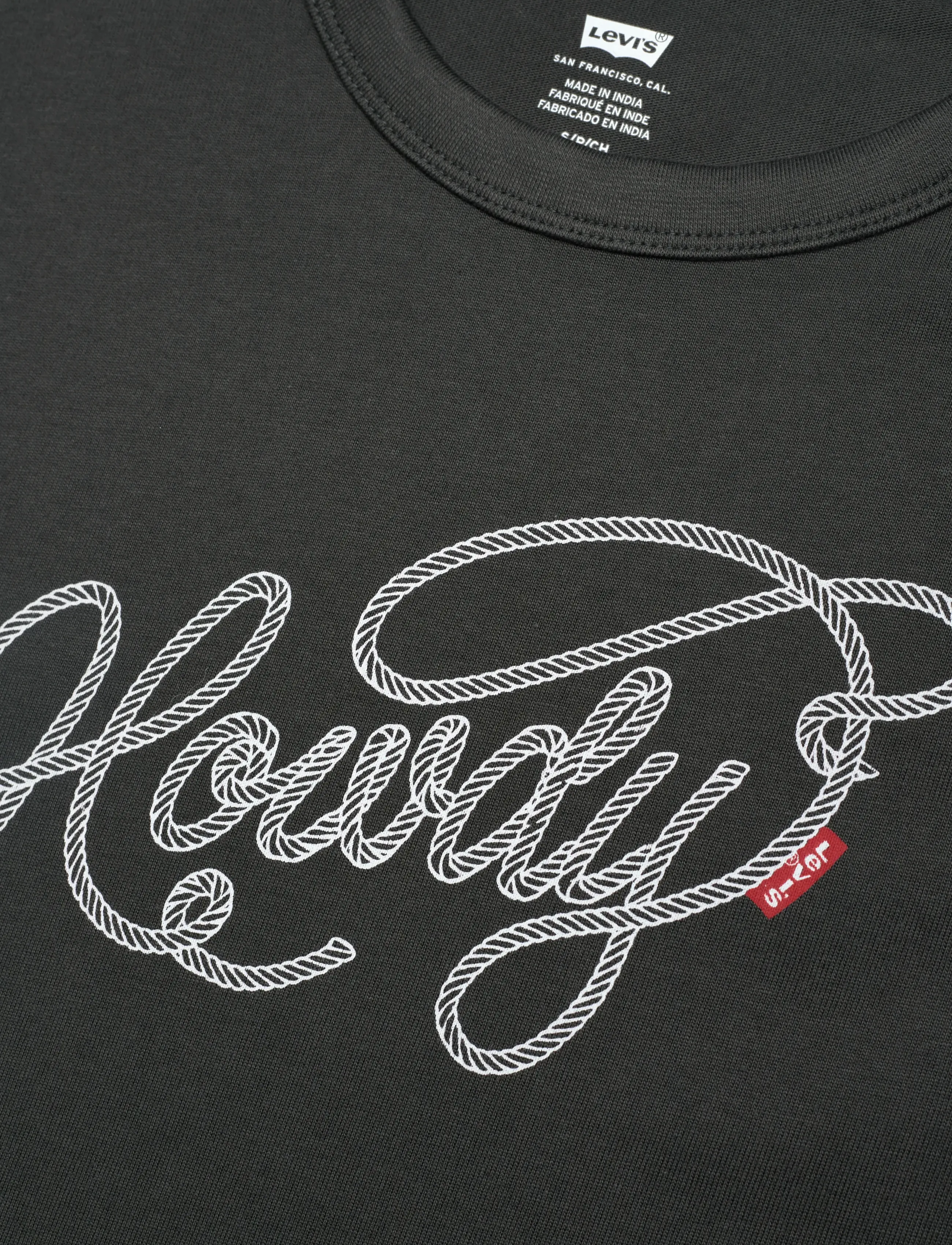 Levi's® - GR TABOR TEE HOWDY SCRIPT PIRA - t-shirty - blacks - 5