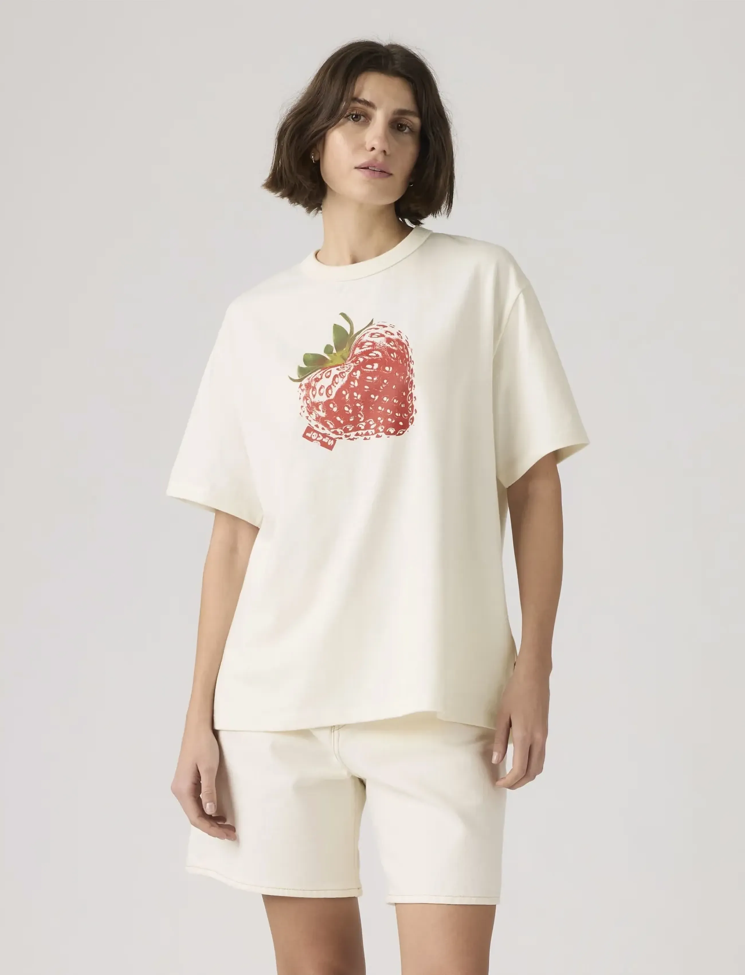 Levi's® - GR TABOR TEE HEART STRAWBERRY - t-shirts - neutrals - 5