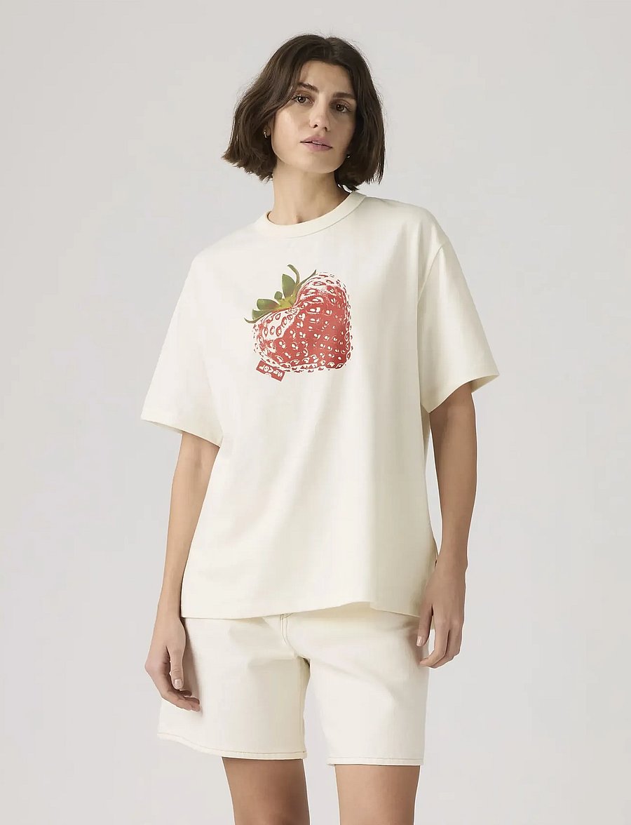 Levi's® - GR TABOR TEE HEART STRAWBERRY - t-shirts - neutrals - 5