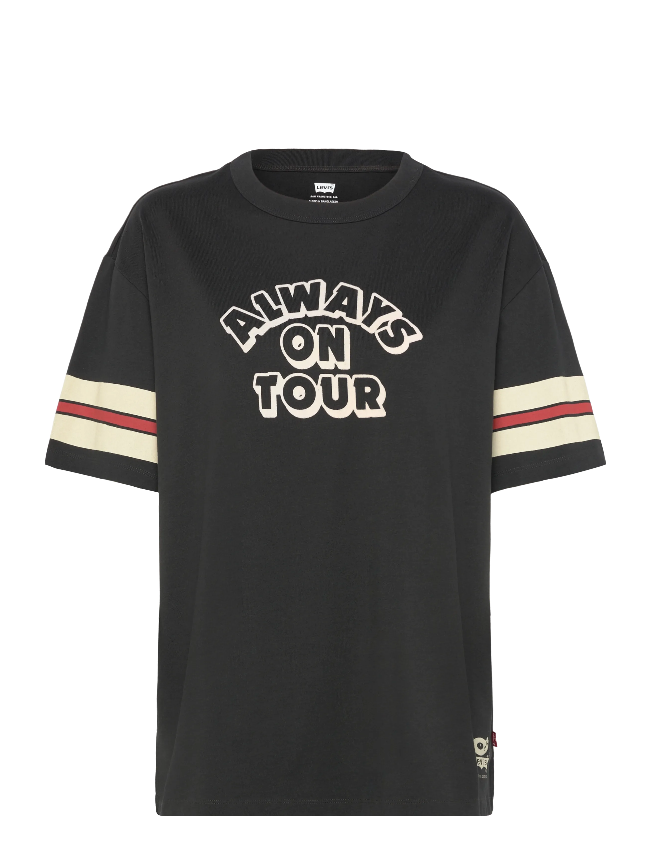 LEVI'S Gr Tabor Tee Always On Tour Pi Schwarz - S - Damen