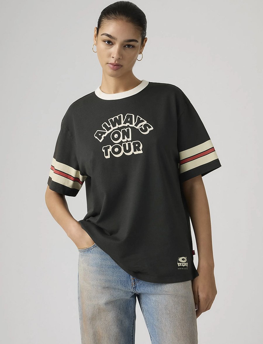 Levi's® - GR TABOR TEE ALWAYS ON TOUR PI - t-shirts - blacks - 0