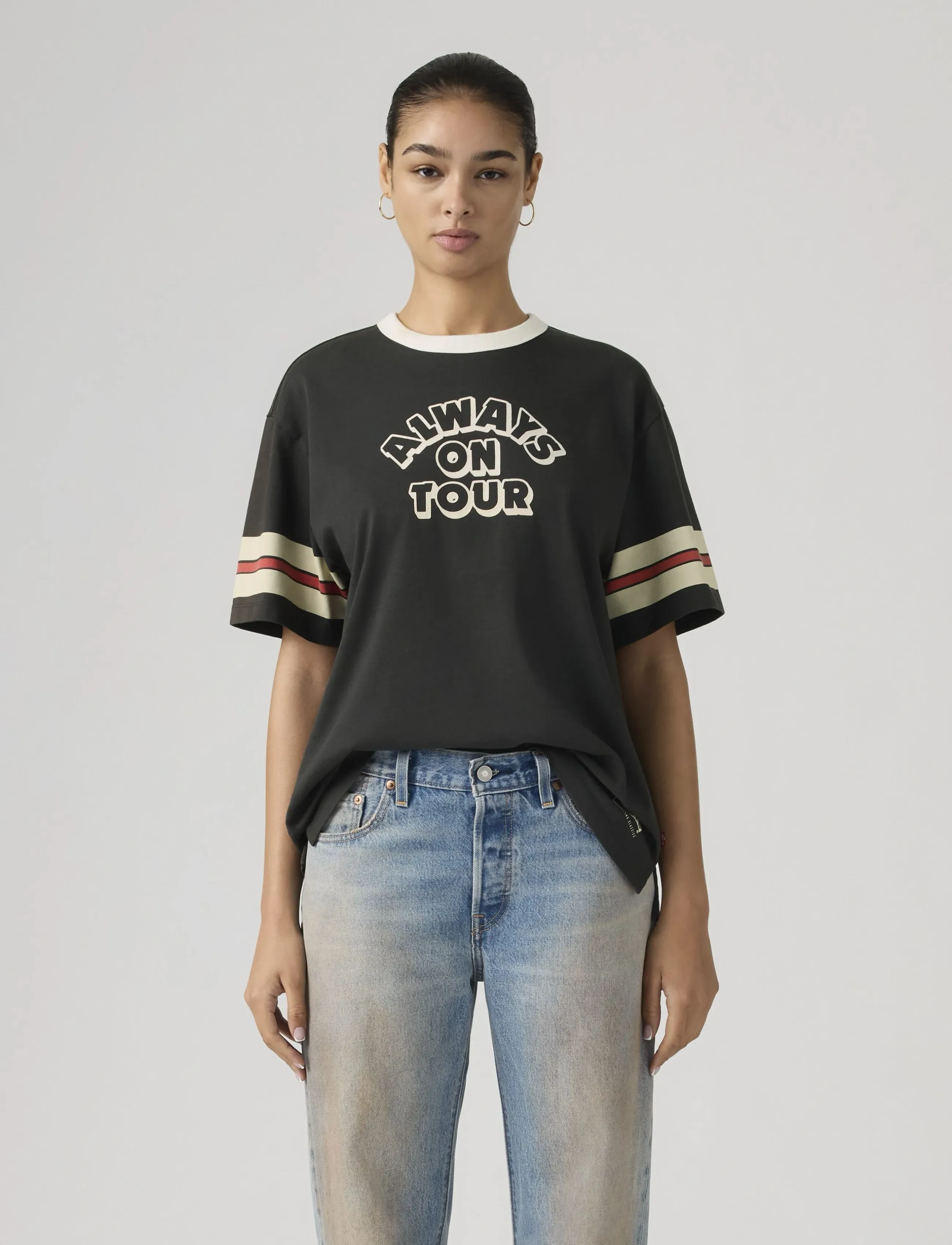 Levi's® - GR TABOR TEE ALWAYS ON TOUR PI - t-shirts - blacks - 5