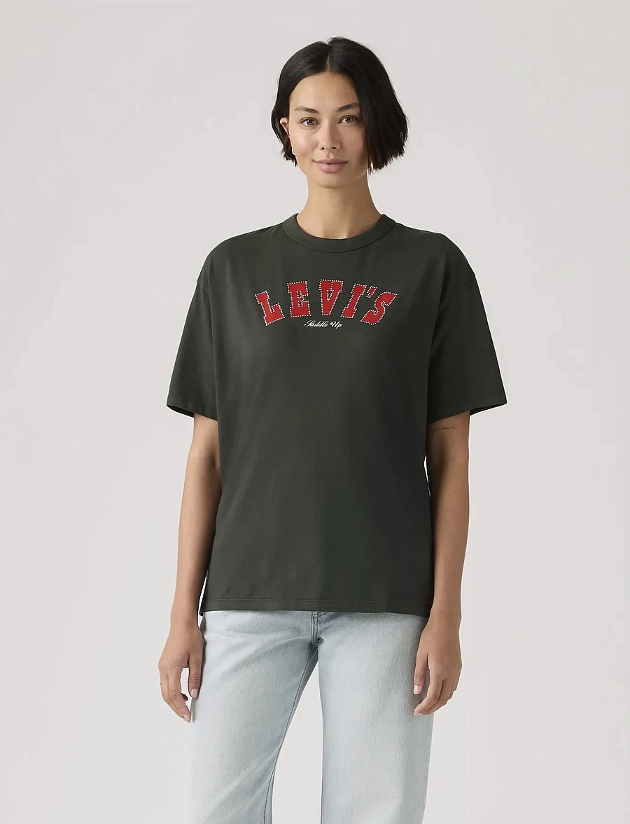 Levi's® - GR TABOR TEE RHINESTONE ARCHIV - t-paidat - blacks - 0