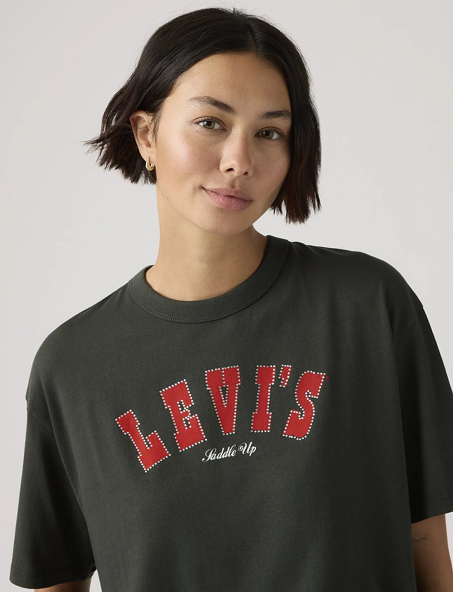 Levi's® - GR TABOR TEE RHINESTONE ARCHIV - t-paidat - blacks - 4