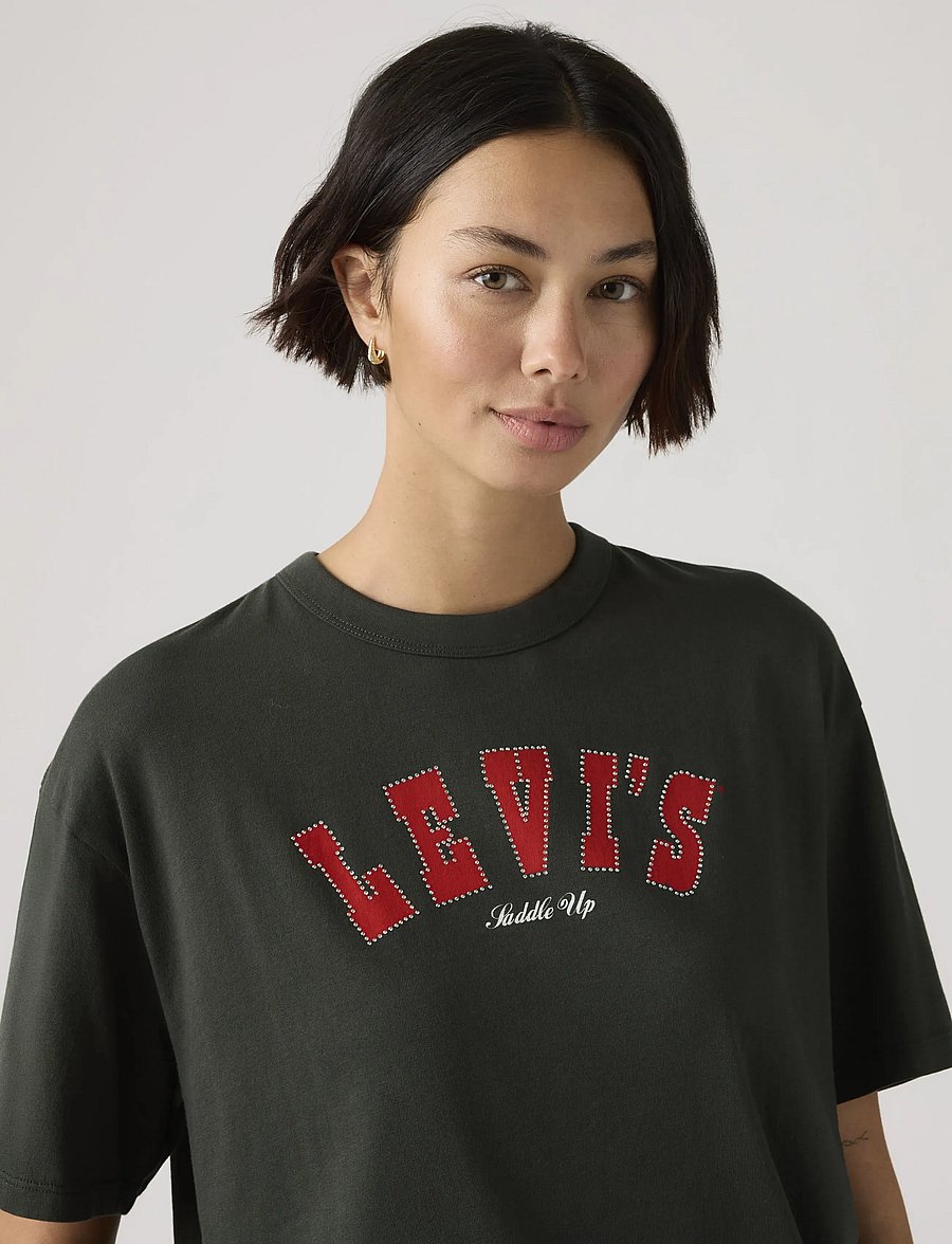 Levi's® - GR TABOR TEE RHINESTONE ARCHIV - t-paidat - blacks - 5