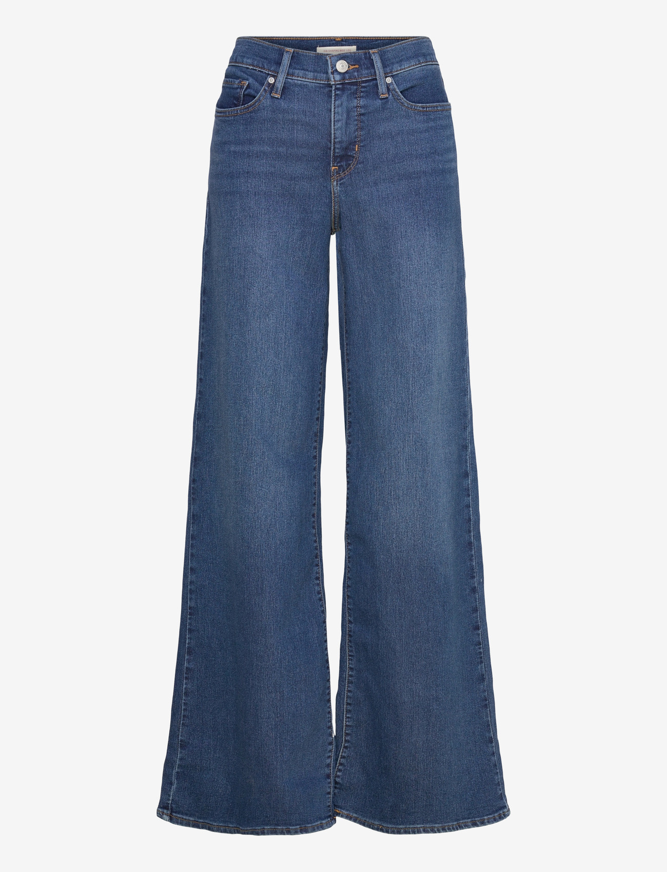 Levi's® - 318 SHAPING WIDE LEG CLEVER GI - hosen mit weitem bein - dark indigo - worn in - 0