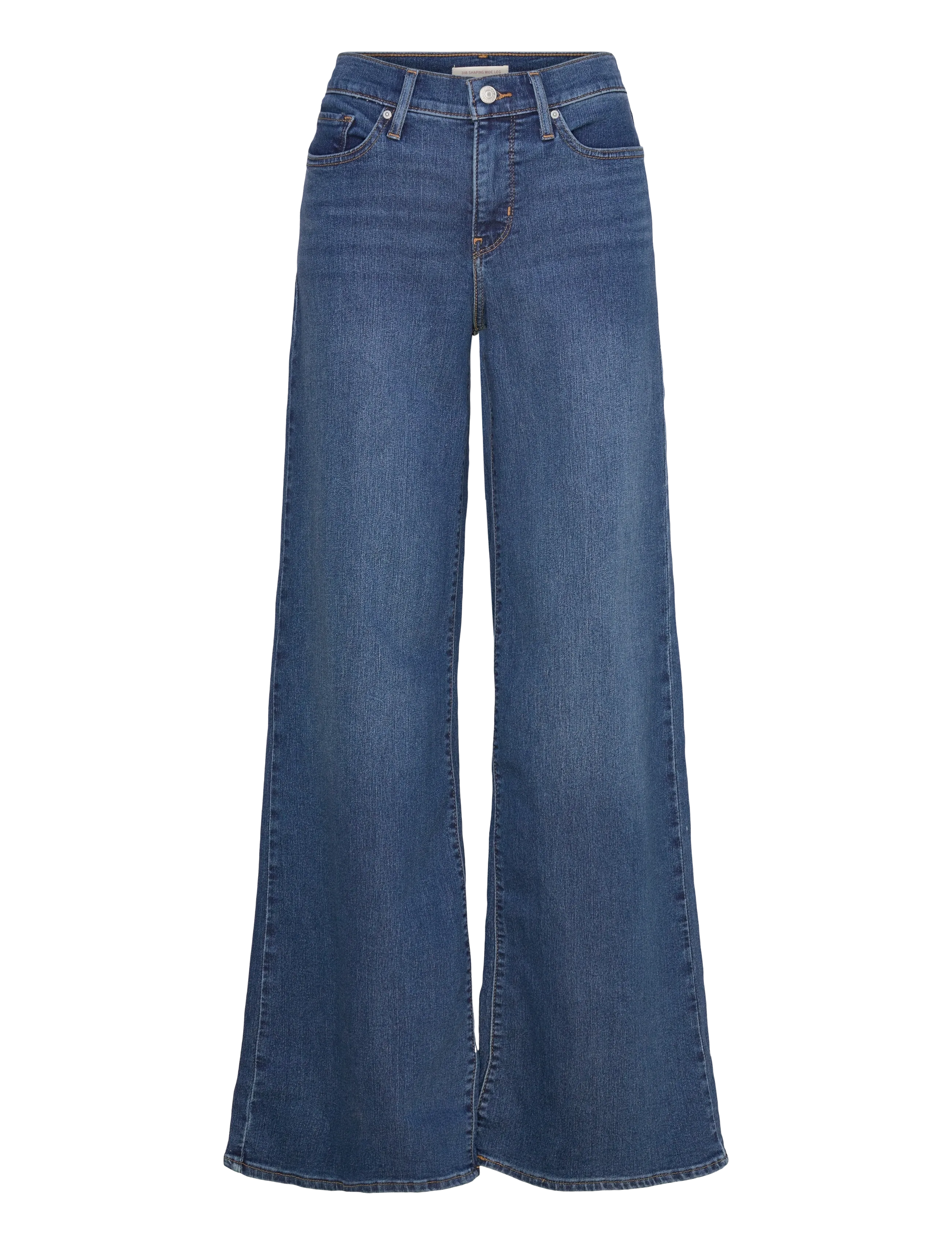 Levi's® 318 SHAPING WIDE LEG CLEVER GI - Basics - DARK INDIGO - WORN IN / blue