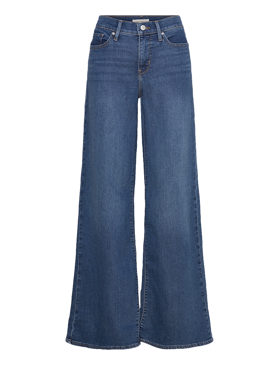 Levi's® - 318 SHAPING WIDE LEG CLEVER GI - vida jeans - dark indigo - worn in - 1