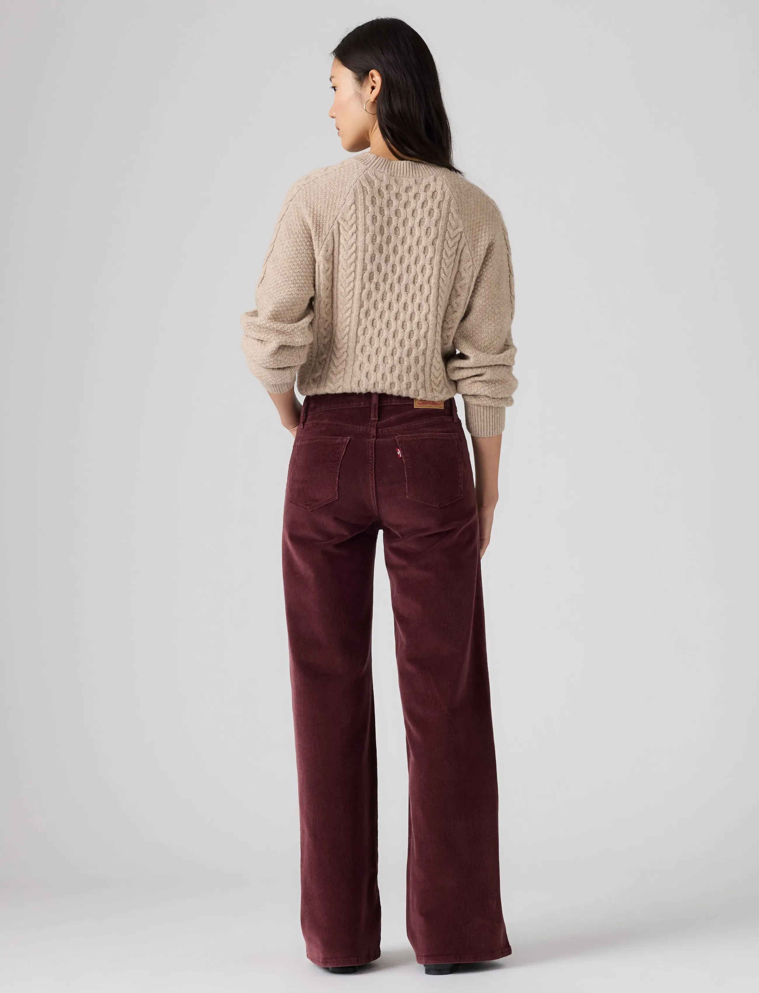 Levi's® - 318 SHAPING WIDE LEG SASSAFRAS - velvetpüksid - browns - 4